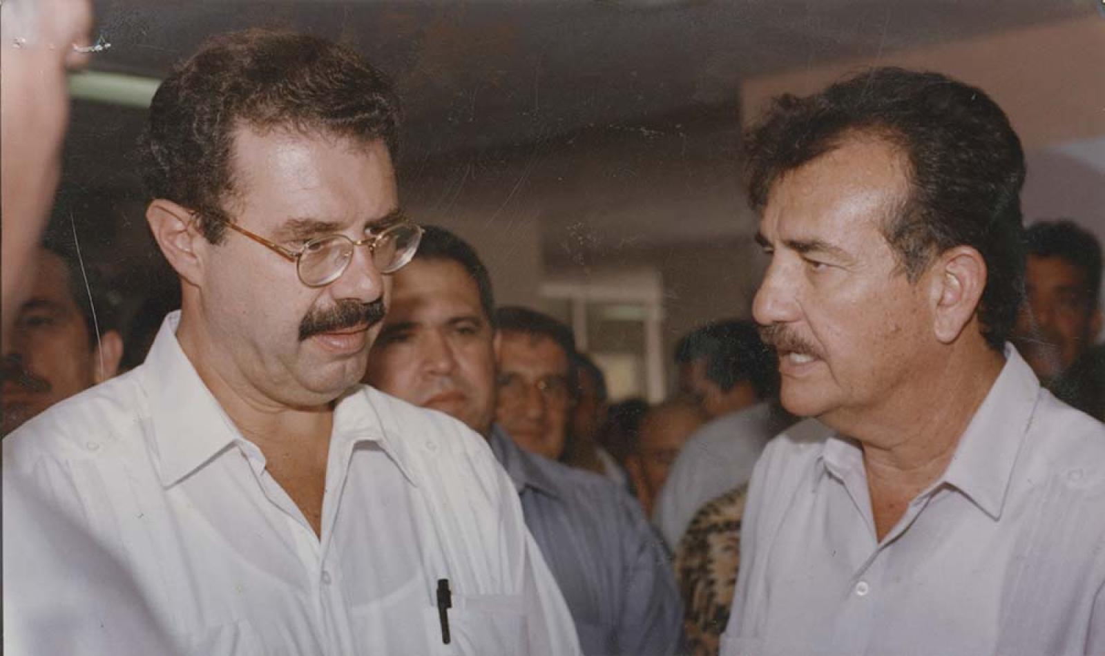 Guillermo Mercado en visita de trabajo.