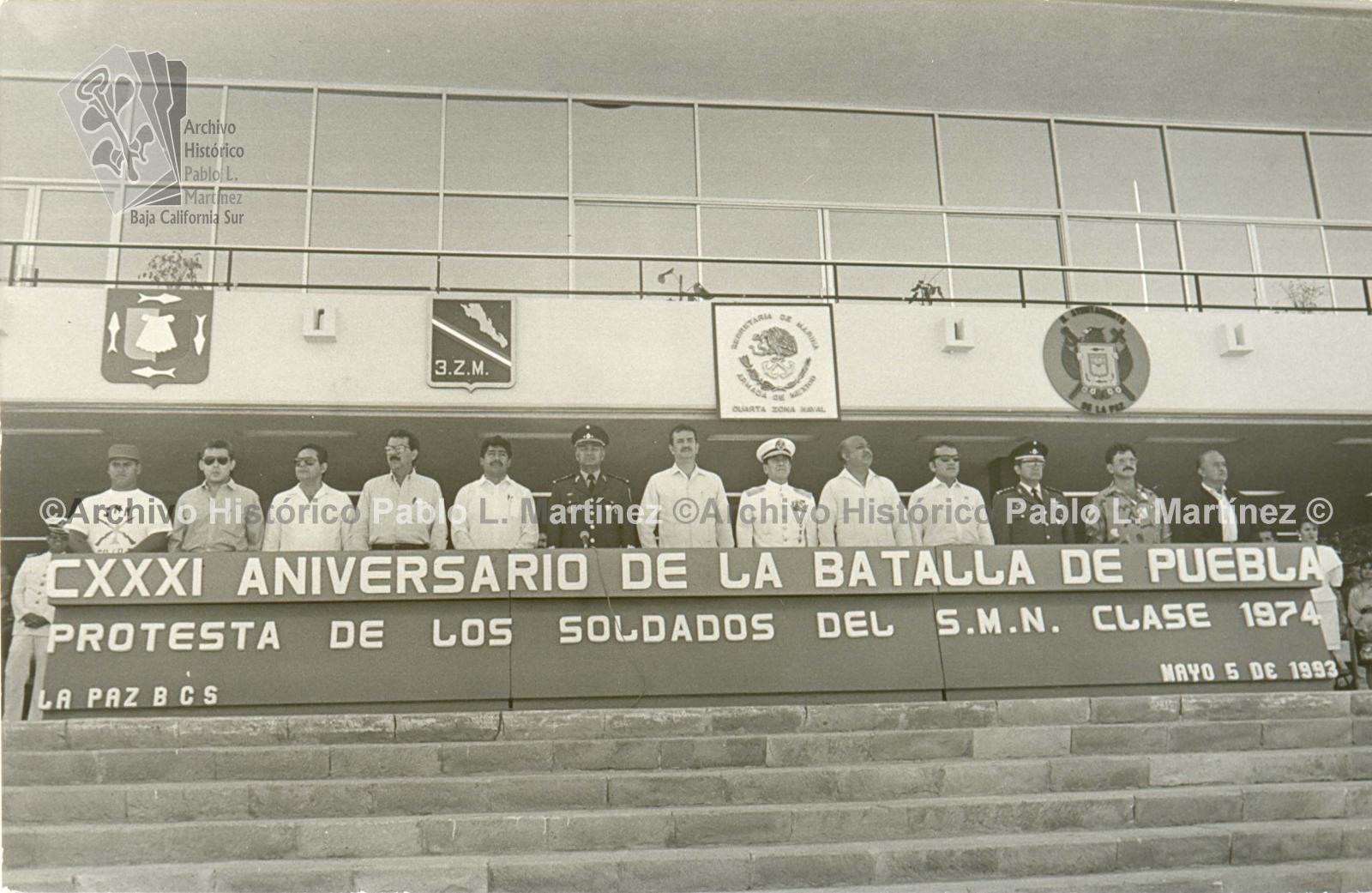 Guillermo Mercado Romero durante la protesta de los soldados de Servicio Militar Nacional, clase 1974.
