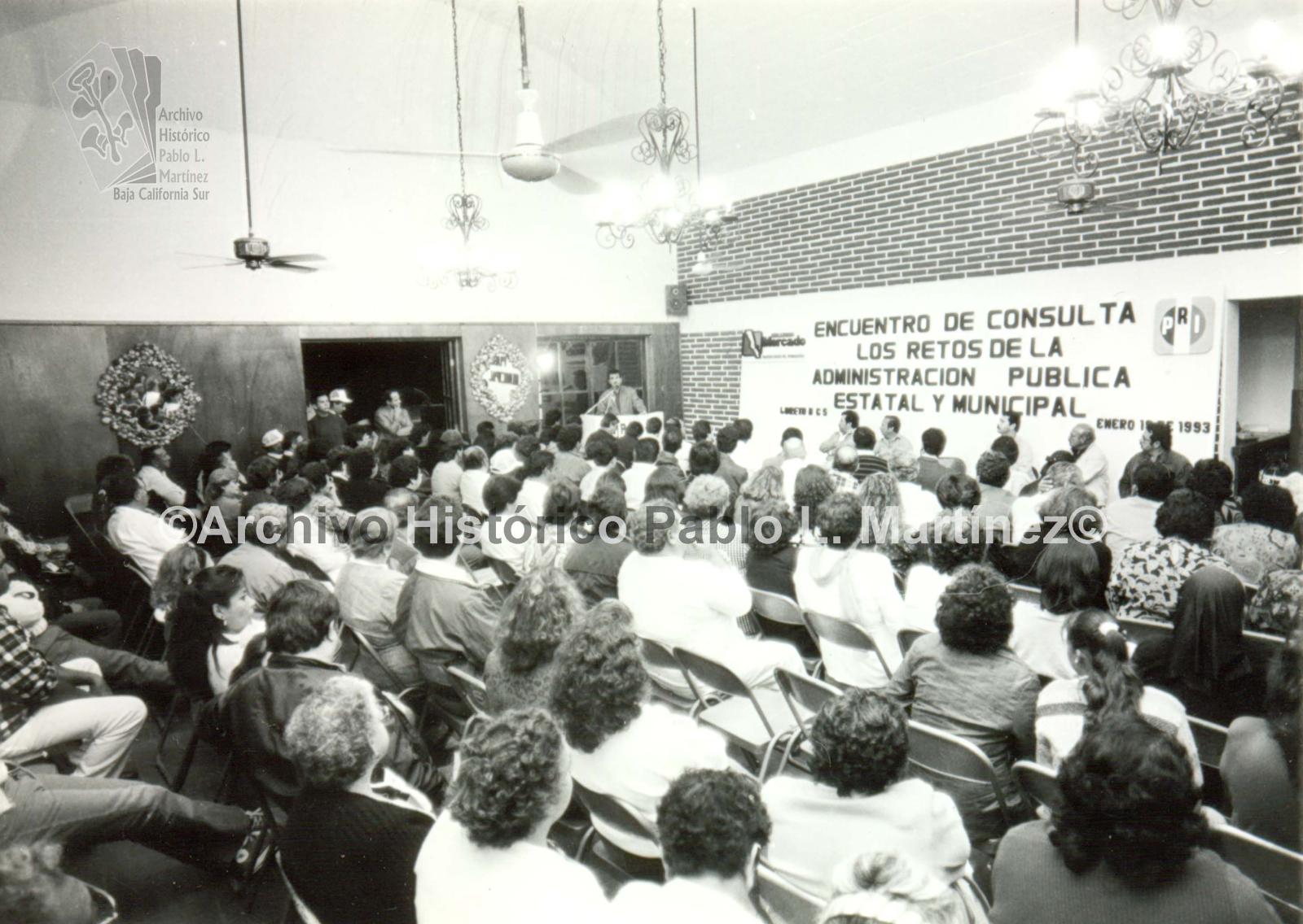 Guillermo Mercado Romero en el Encuentro de Consulta Los Retos de la Administración Pública Estatal y Municipal.