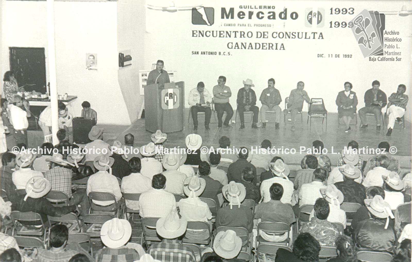 Guillermo Mercado Romero en Encuentro de Consulta sobre Ganadería.