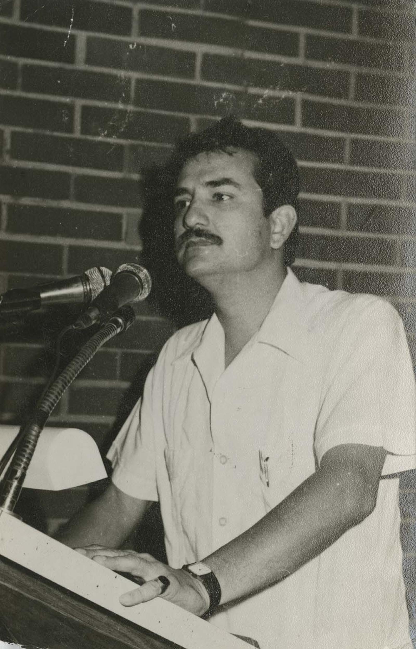 Guillermo Mercado Romero, en estrado.