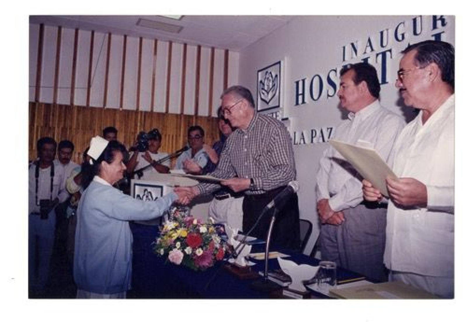Guillermo Mercado Romero en evento de Salud.