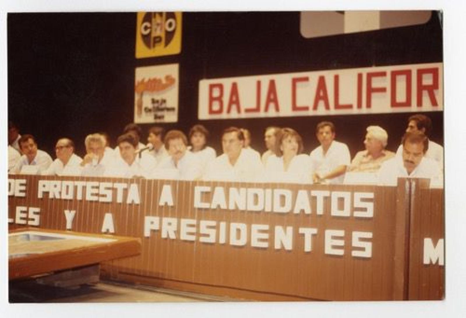 Guillermo Mercado Romero, Víctor Manuel Liceaga Ruibal y acompañante en toma de protesta, partidos políticos.