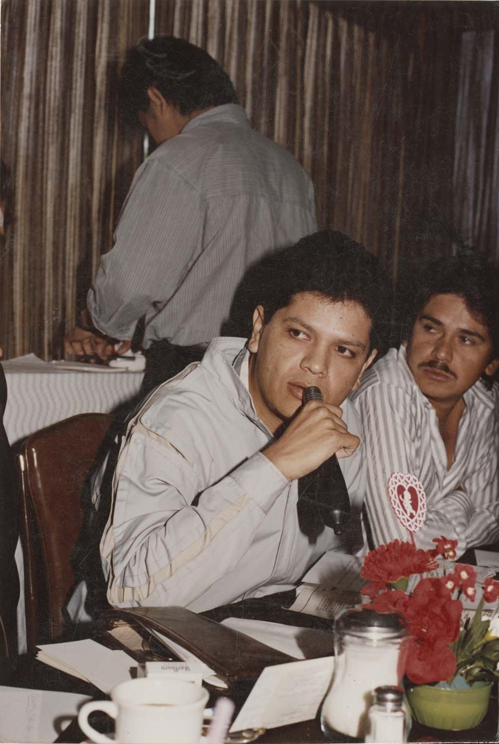 “Héctor Ibarra Espinoza, en rueda de prensa”.