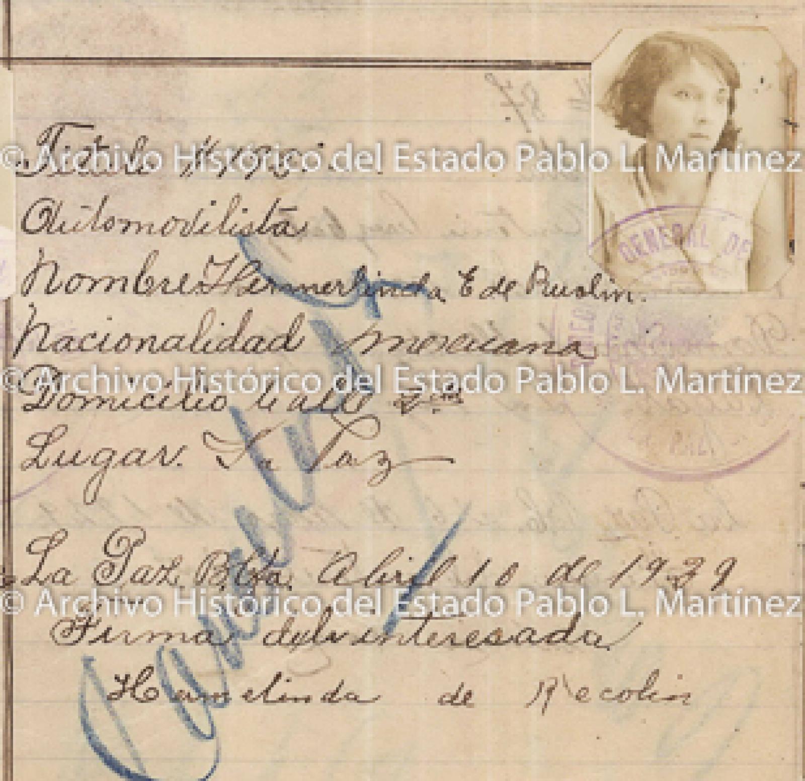 "Hermelinda de Recolín", retrato.