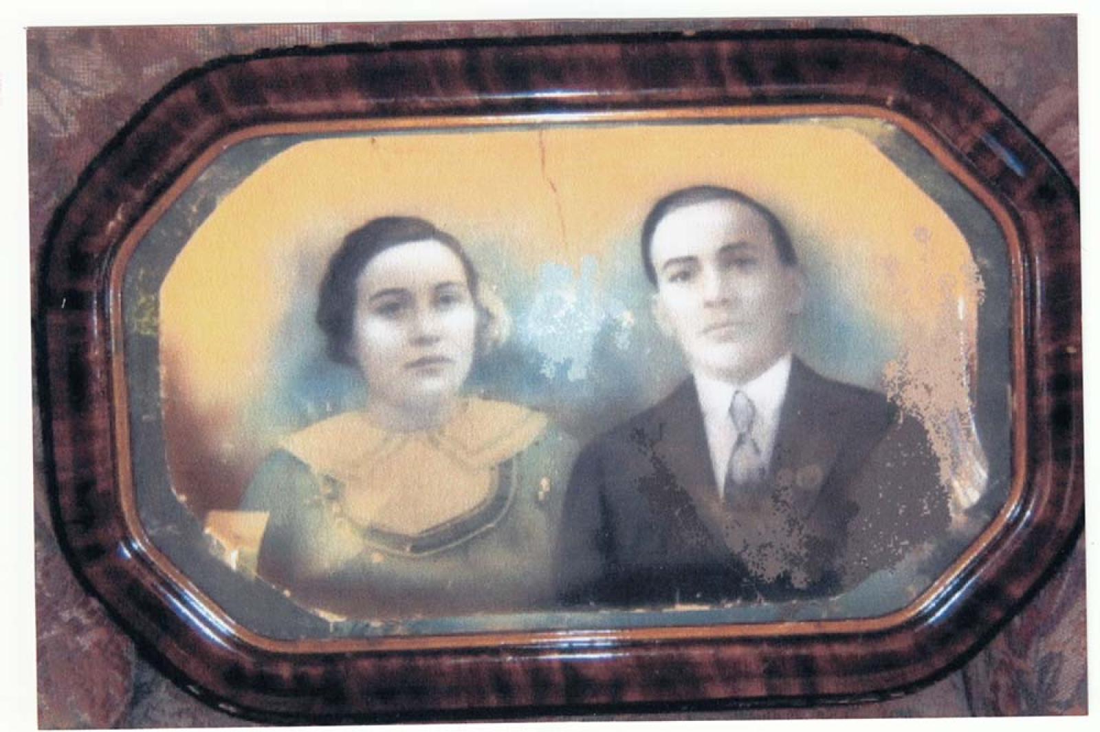 Hombre y mujer, retrato.