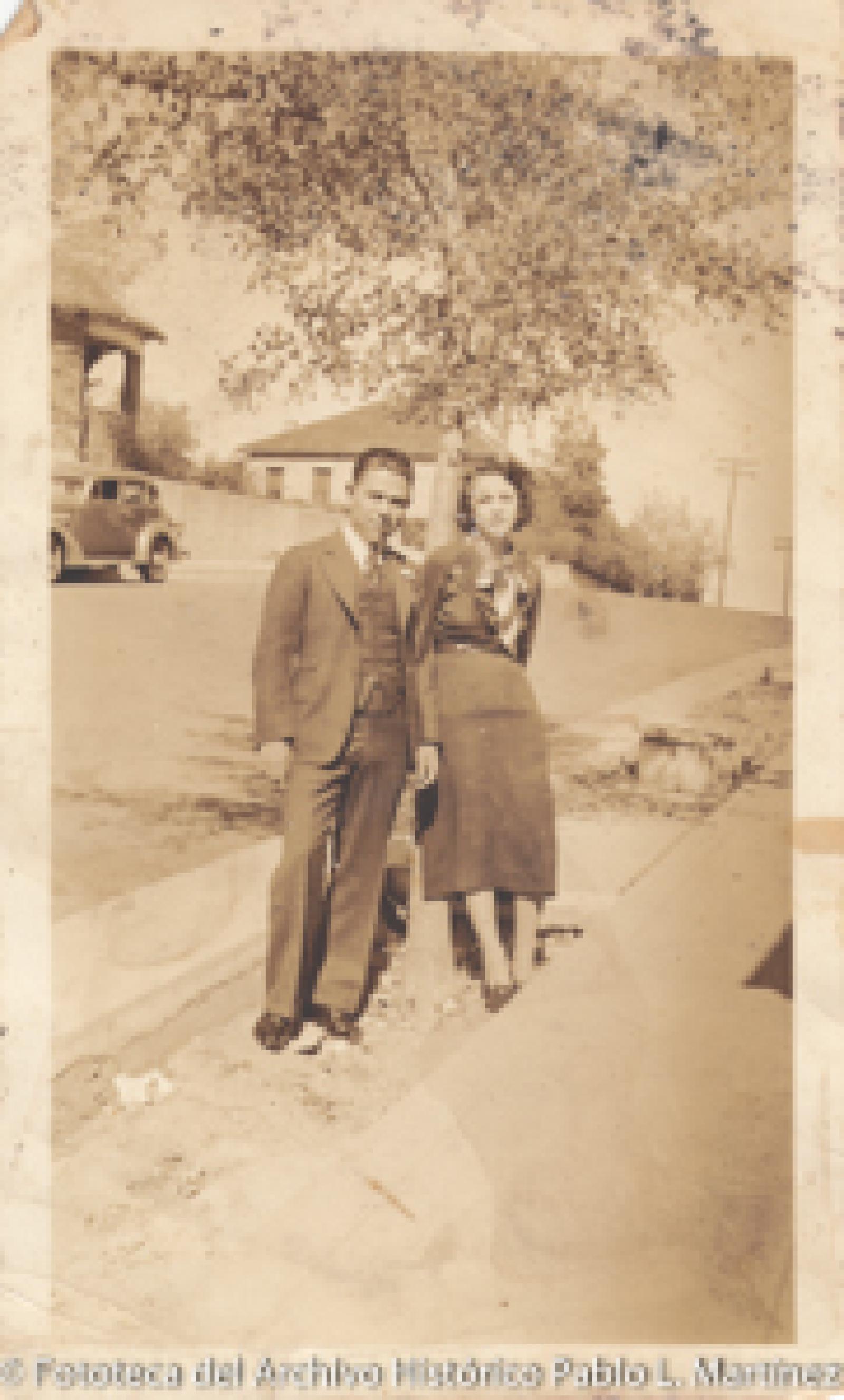 Hombre y mujer, retrato.