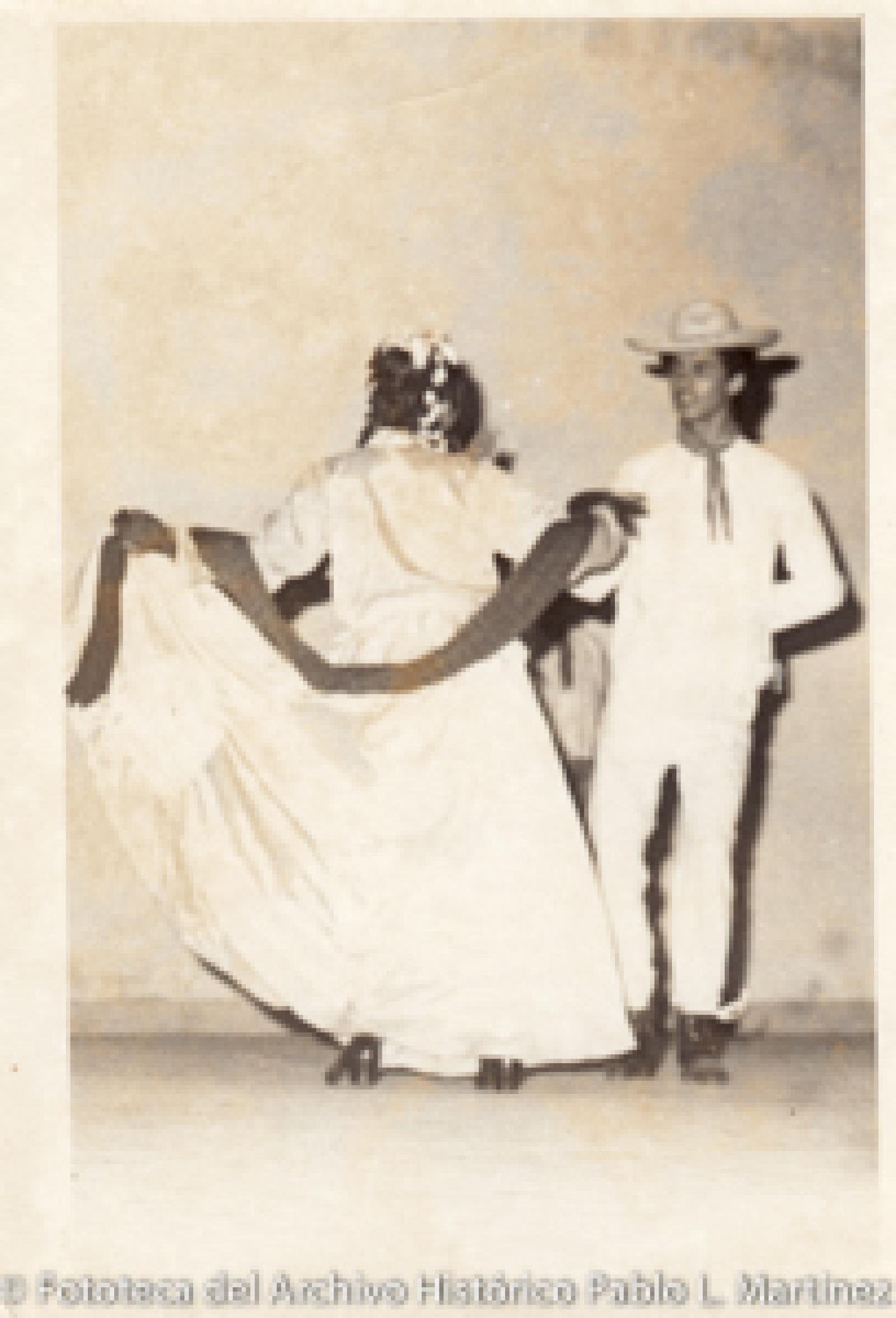 Hombre y mujer, retrato.