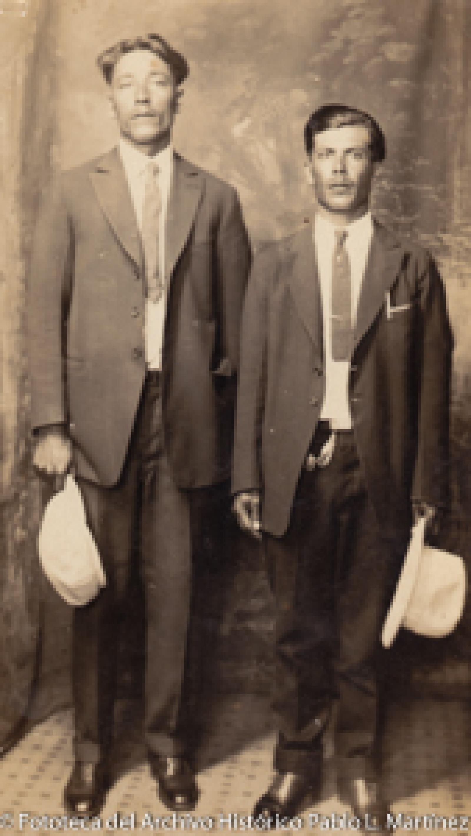 Hombres, retrato.