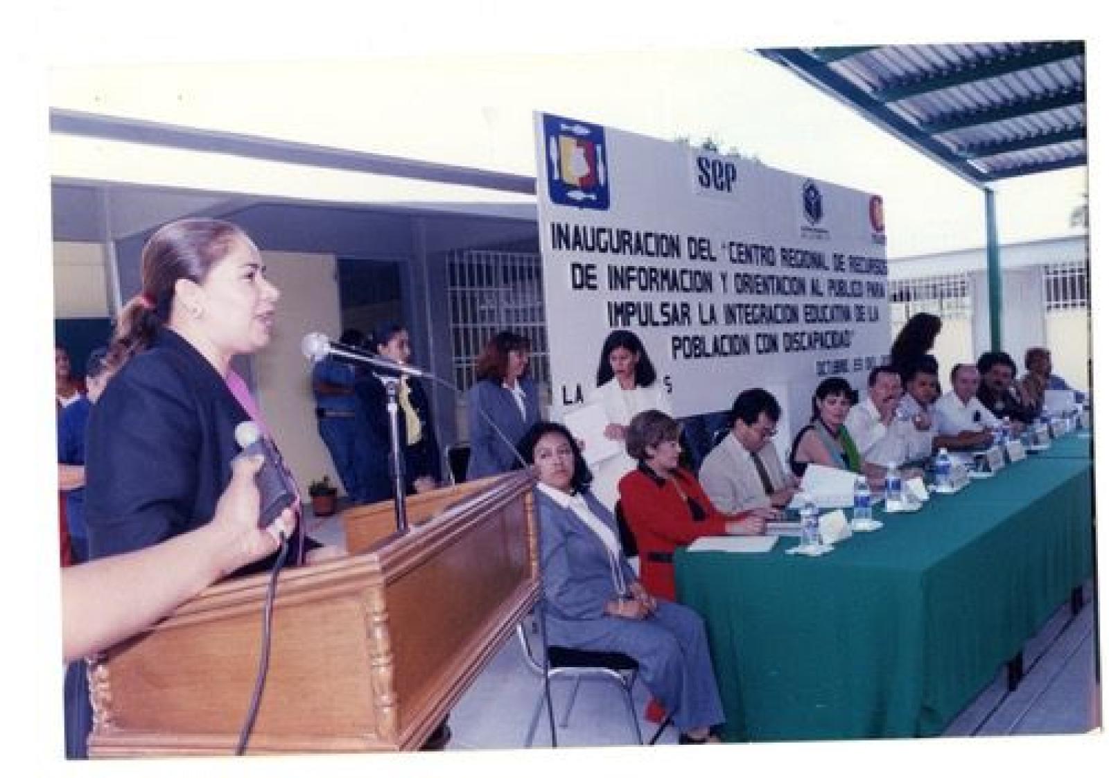 Inauguración del Centro Regional de Recursos de Información y Orientación al Público para Impulsar la Integración Educativa de la Población con Discapacidad.