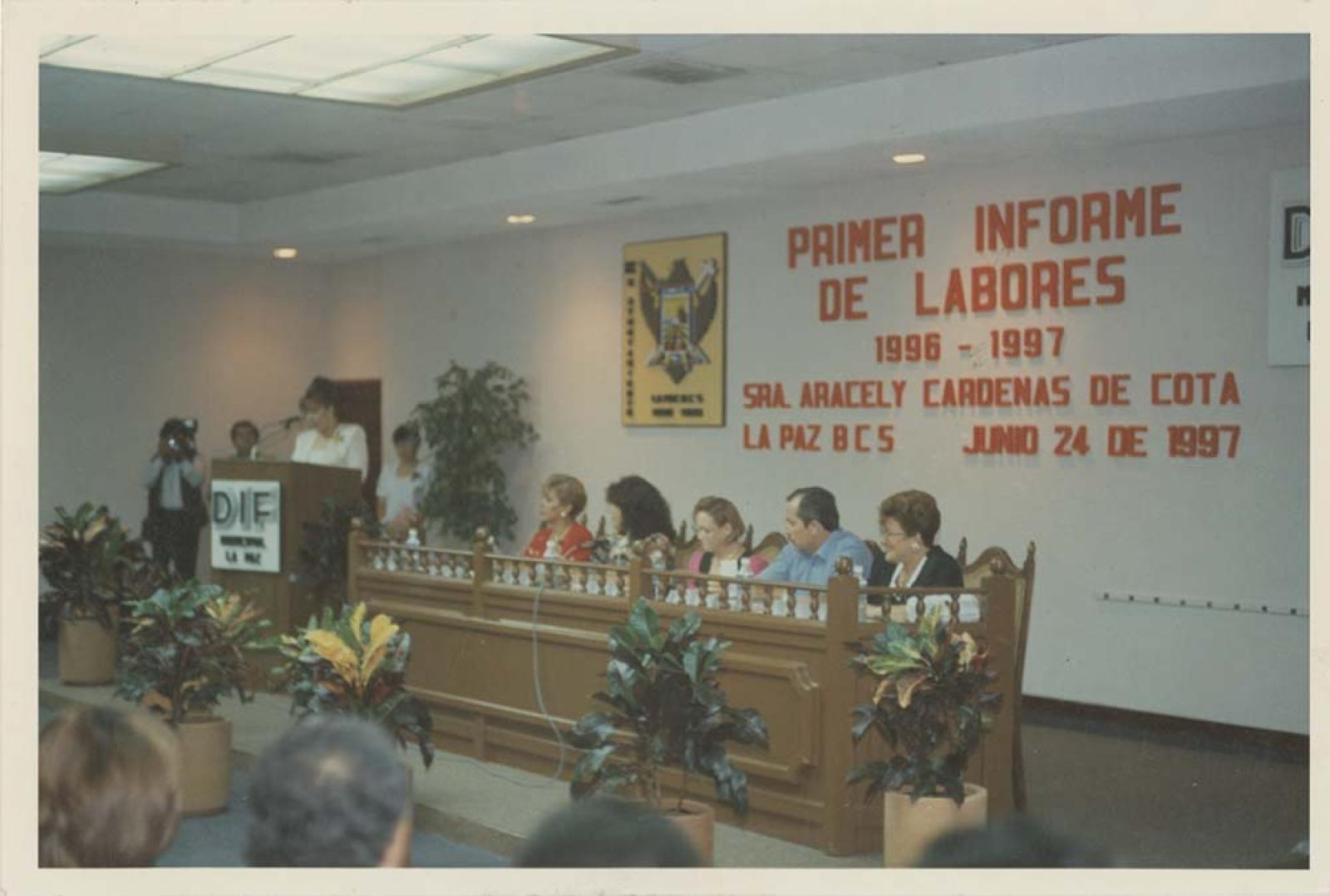 Informe de labores, Aracely Cárdenas de Cota.