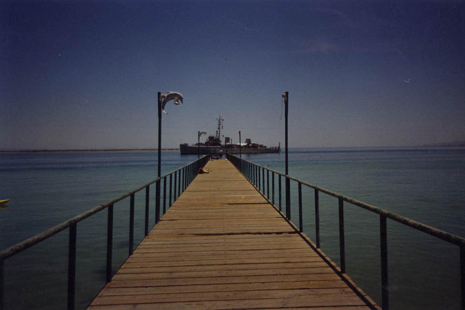Infraestructura del muelle del malecón, La Paz, B.C.S.