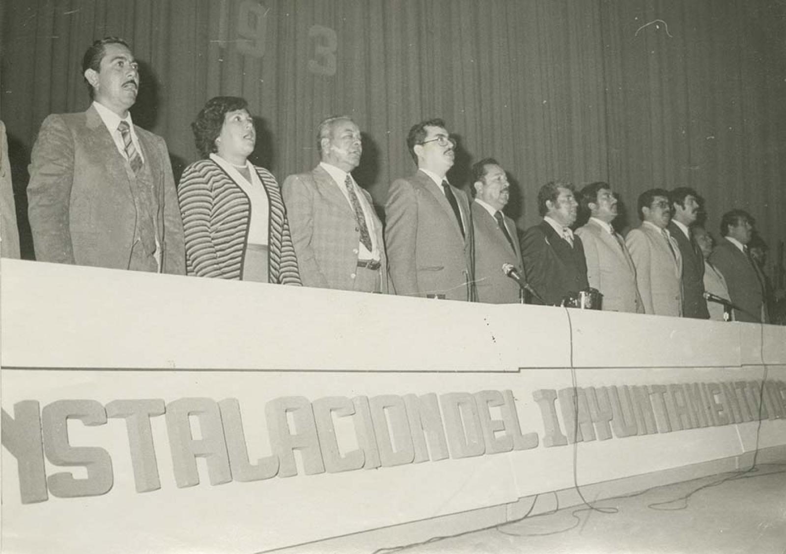 “Instalación del primer Ayuntamiento”