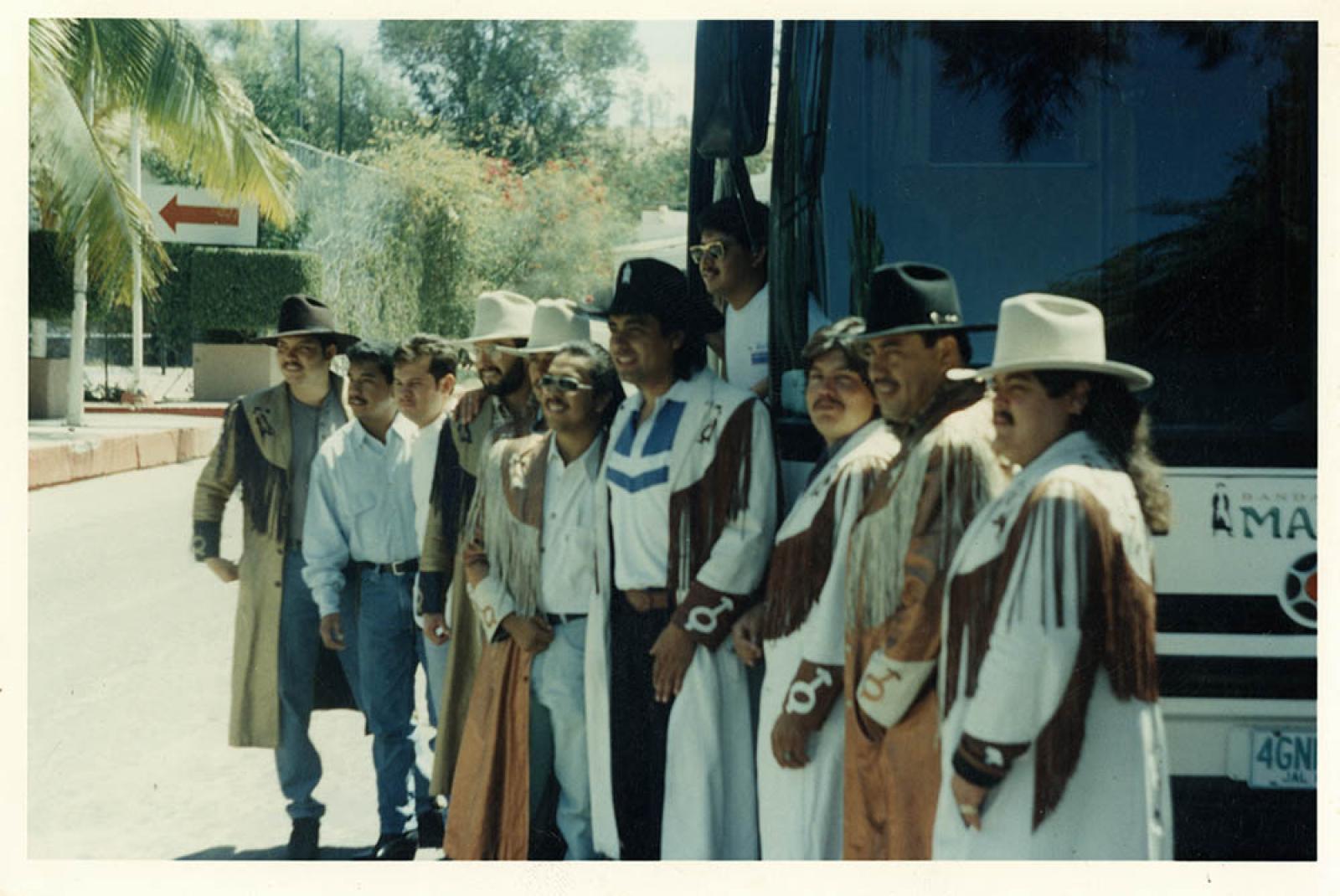 Integrantes de la banda Machos.