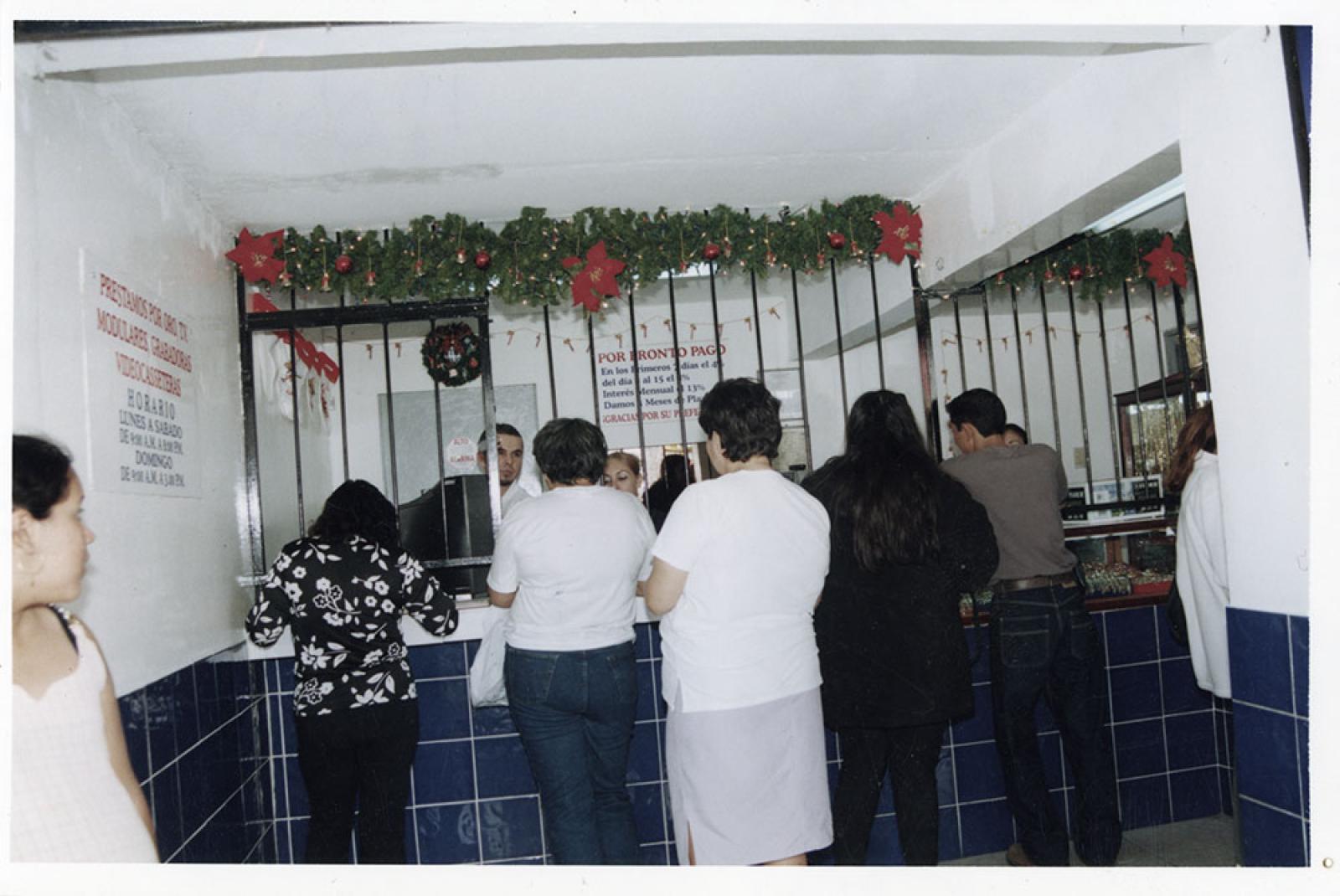 Interior de una casa de Empeño.