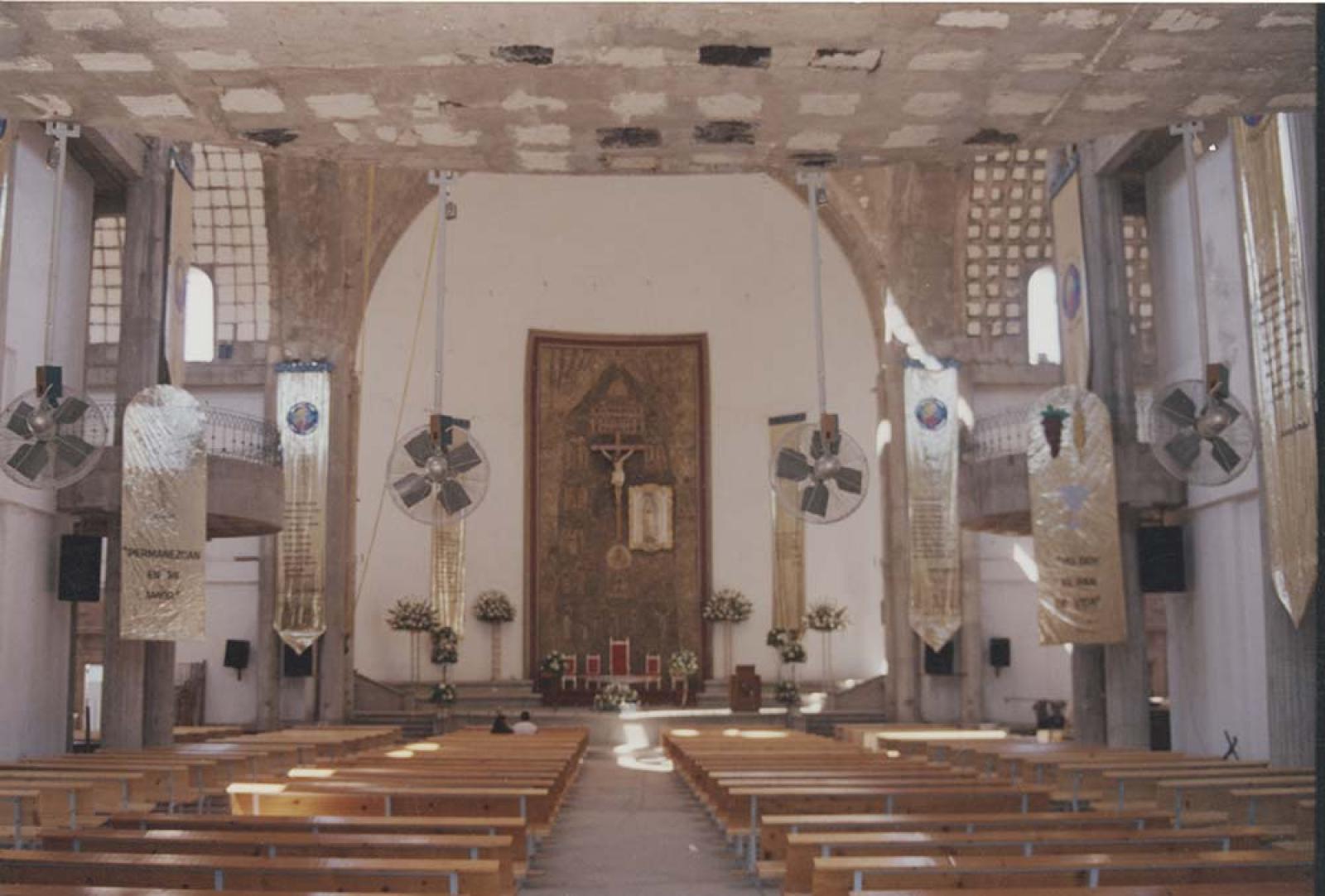 Interior Santuario de nuestra señora de Guadalupe.