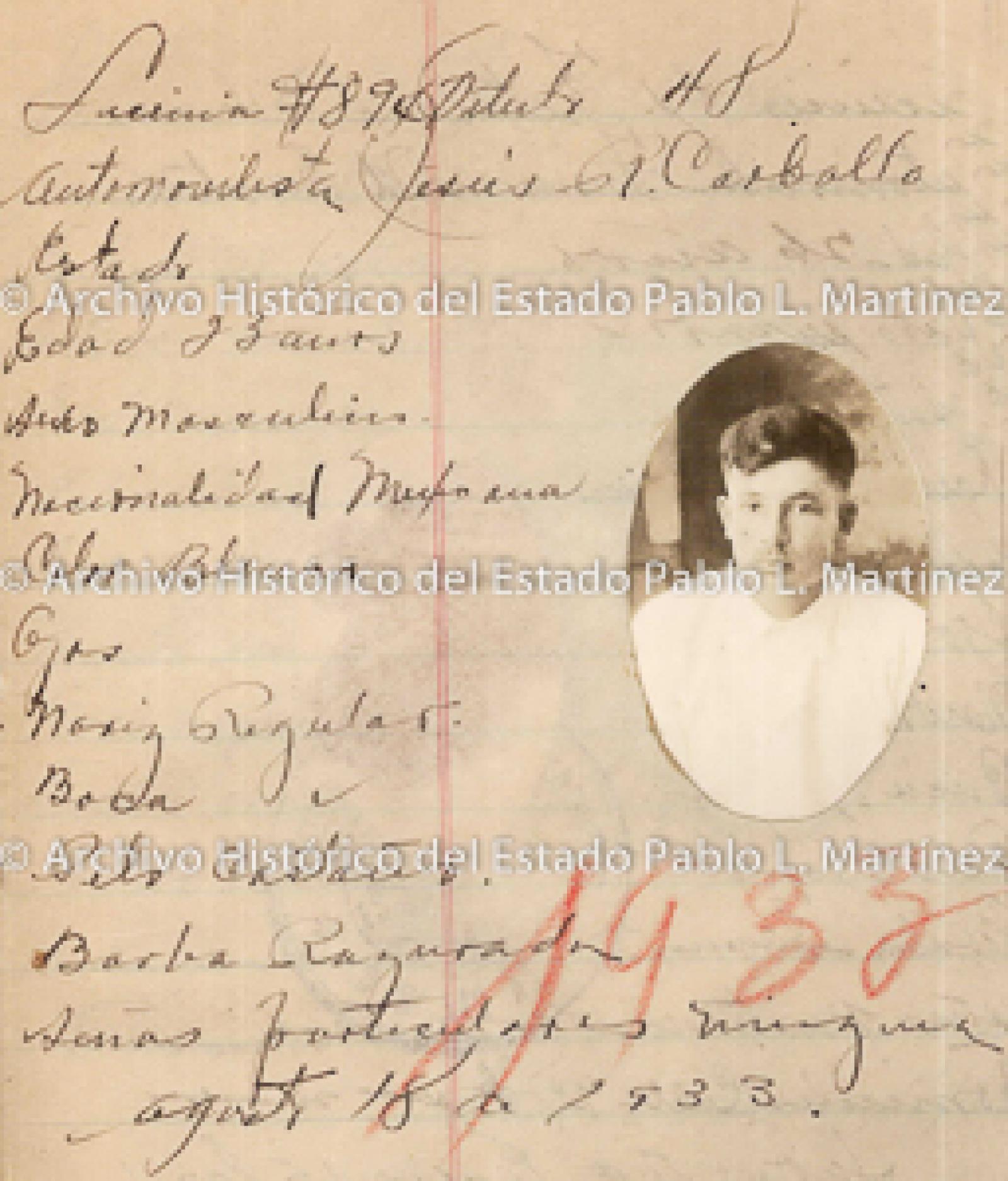 "Jesús R. Carballo", retrato.