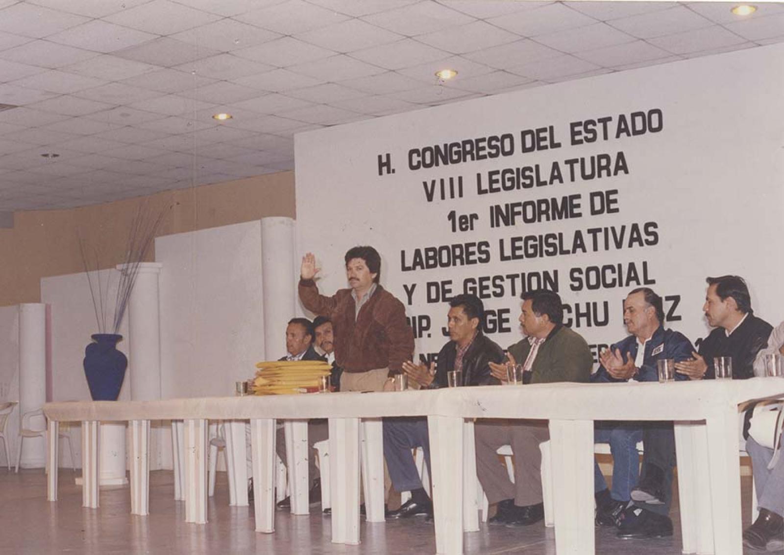 “Jorge Cachú rinde su primer informe de labores legislativas”.