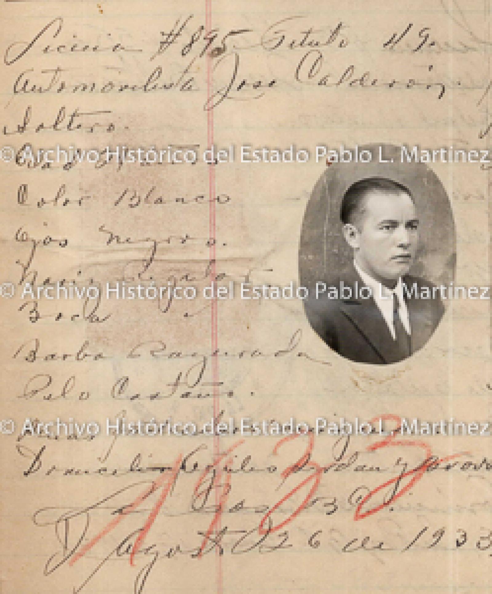 "José Calderón", retrato.