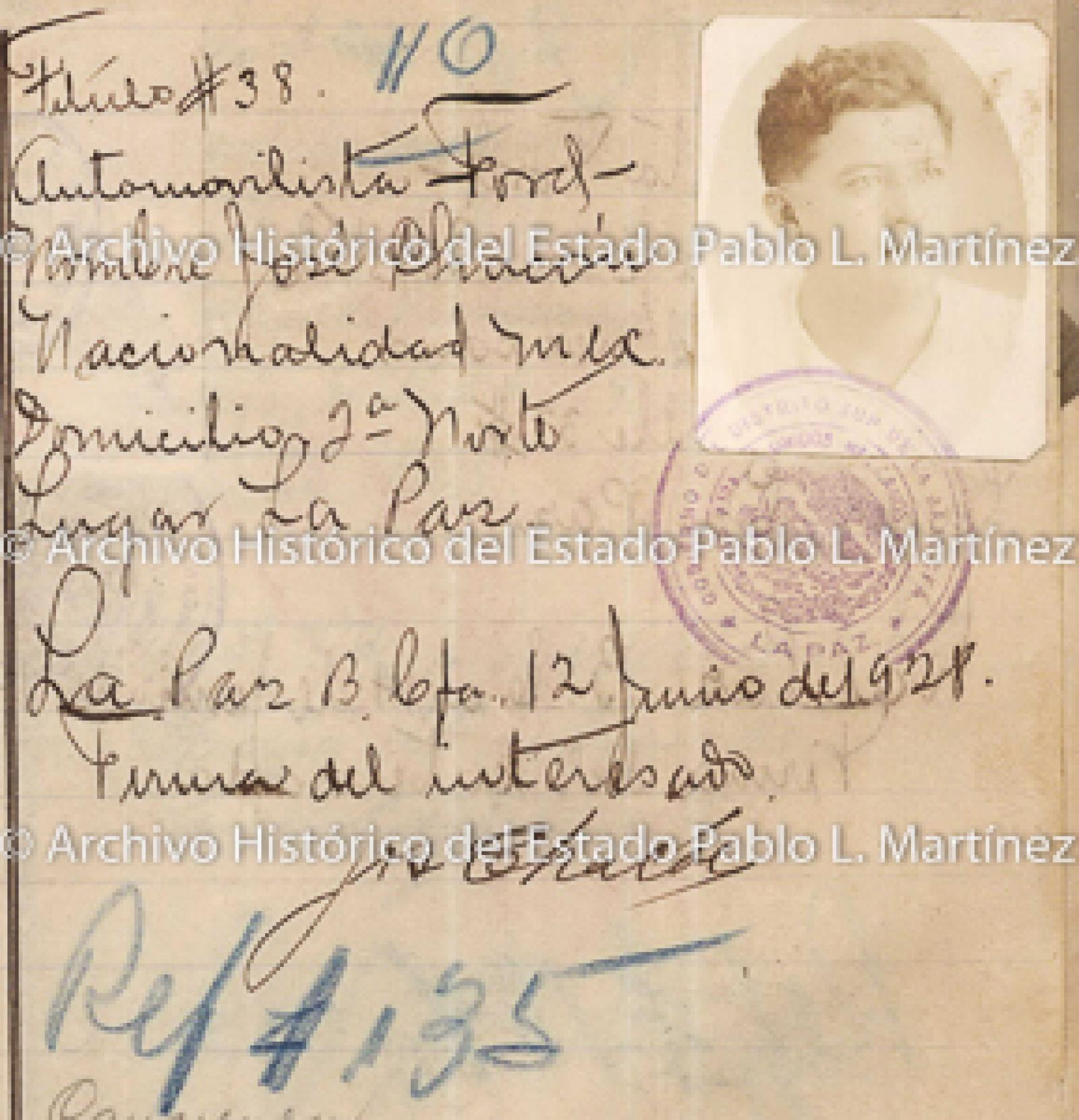 "José Chacón", retrato.