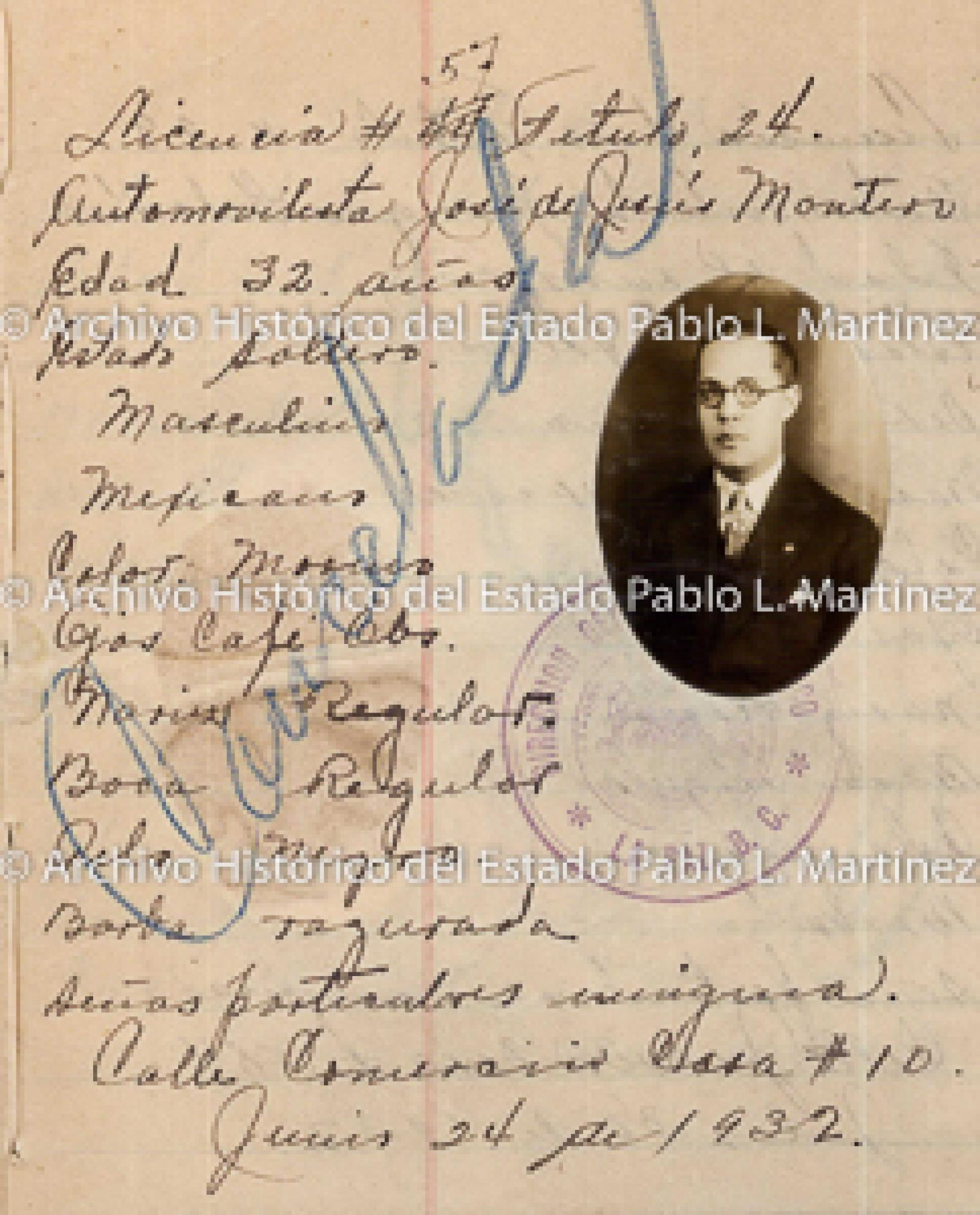 "José de Jesús Montero", retrato.