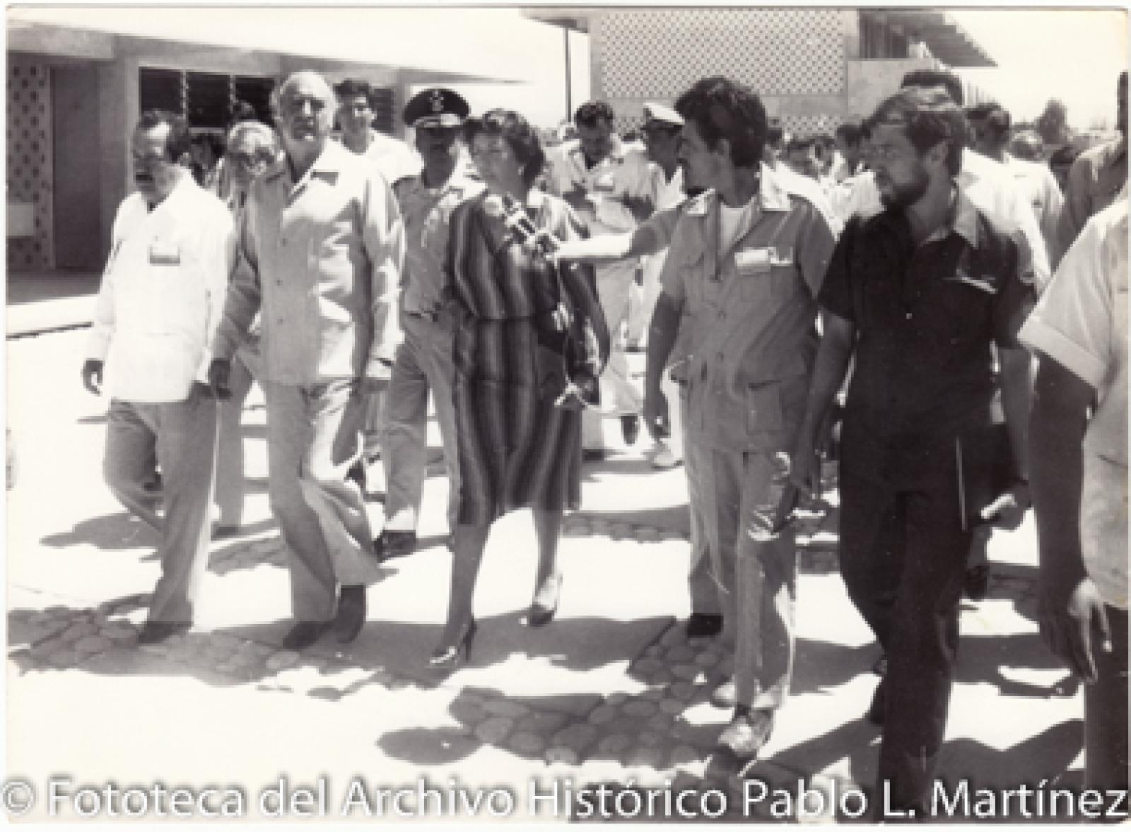 José López  Portillo, Ángel César Mendoza Arámburo e integrantes del Estado Mayor Presidencial.