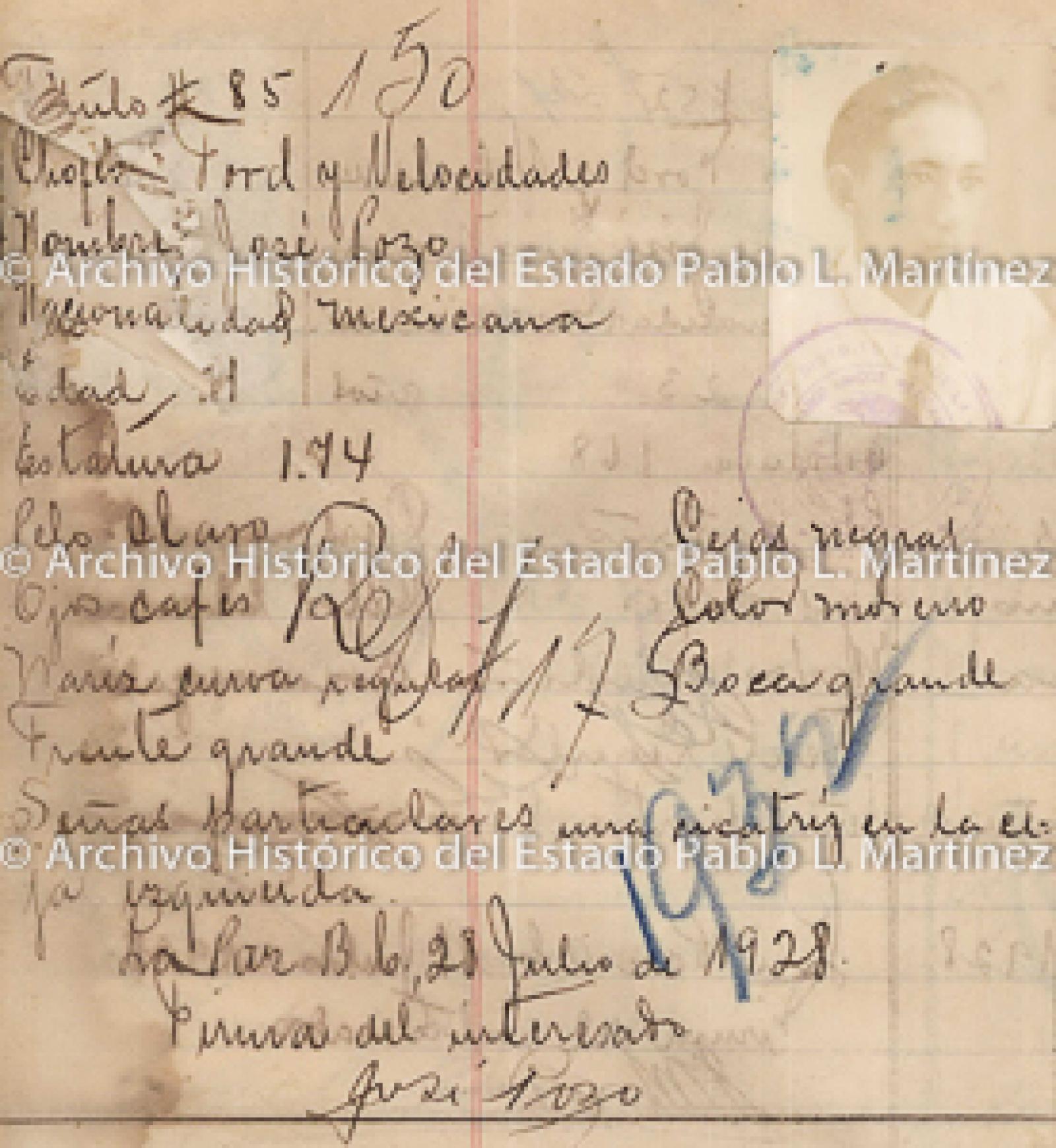 "José Pozo", retrato.
