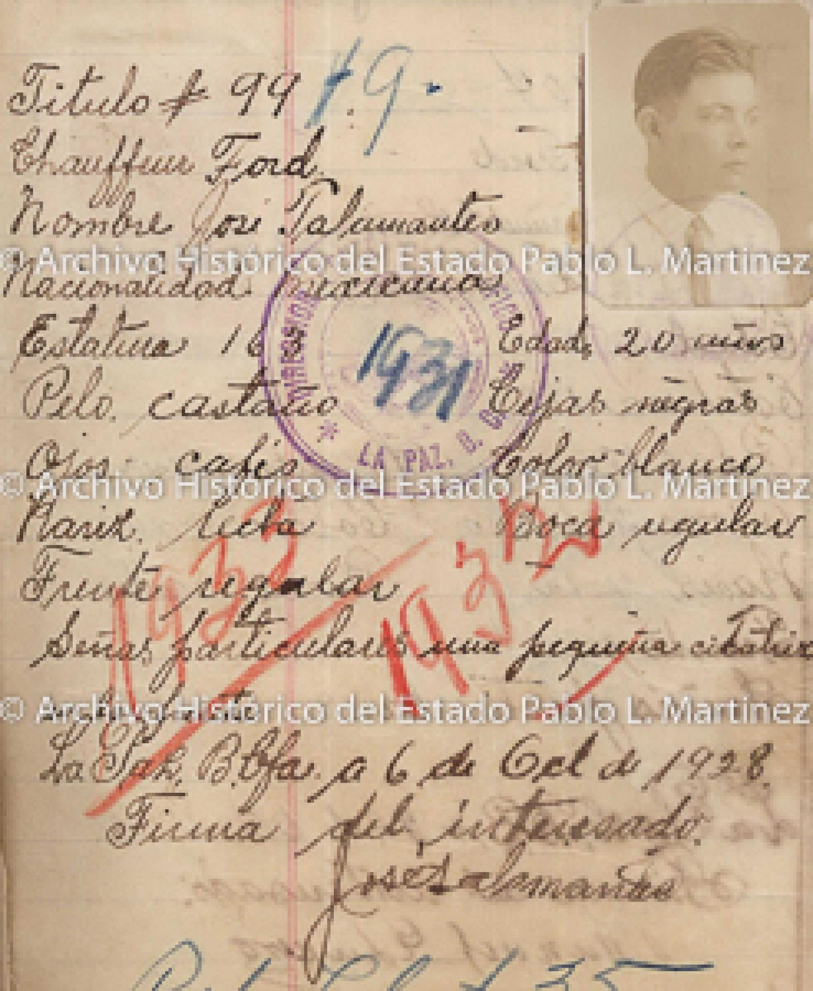 "José Talamantes", retrato.