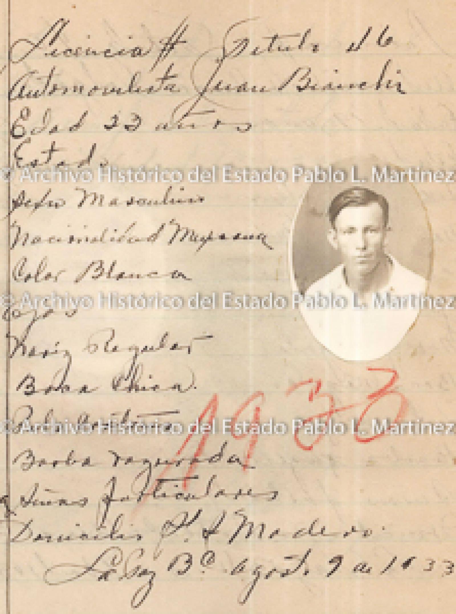 "Juan Bianchi", retrato.