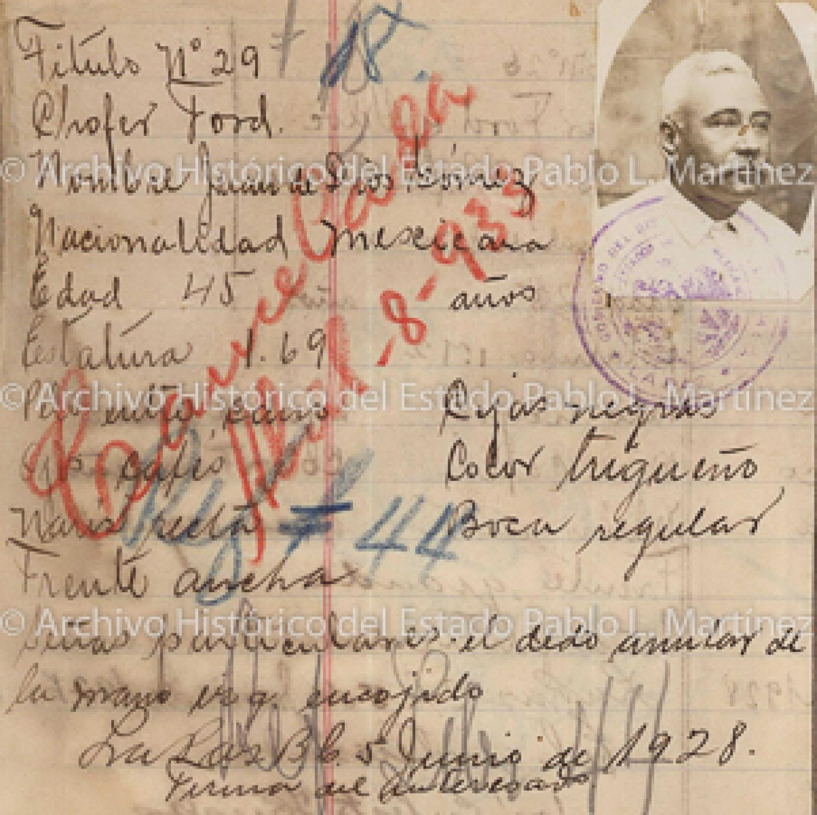 "Juan de Dios Gómez", retrato.