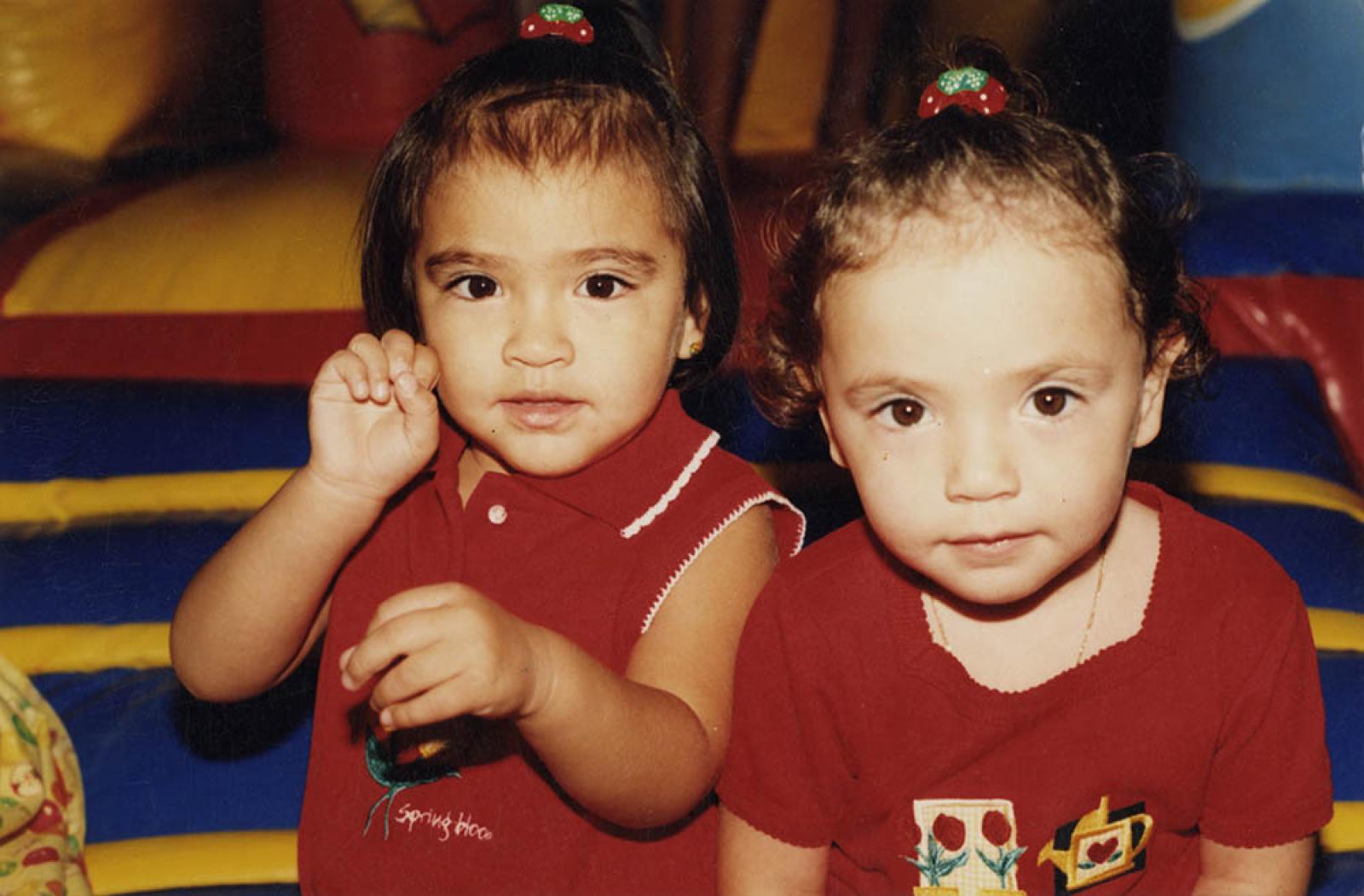 “Las gemelas Esmeralda y Estefany Agúndez.
