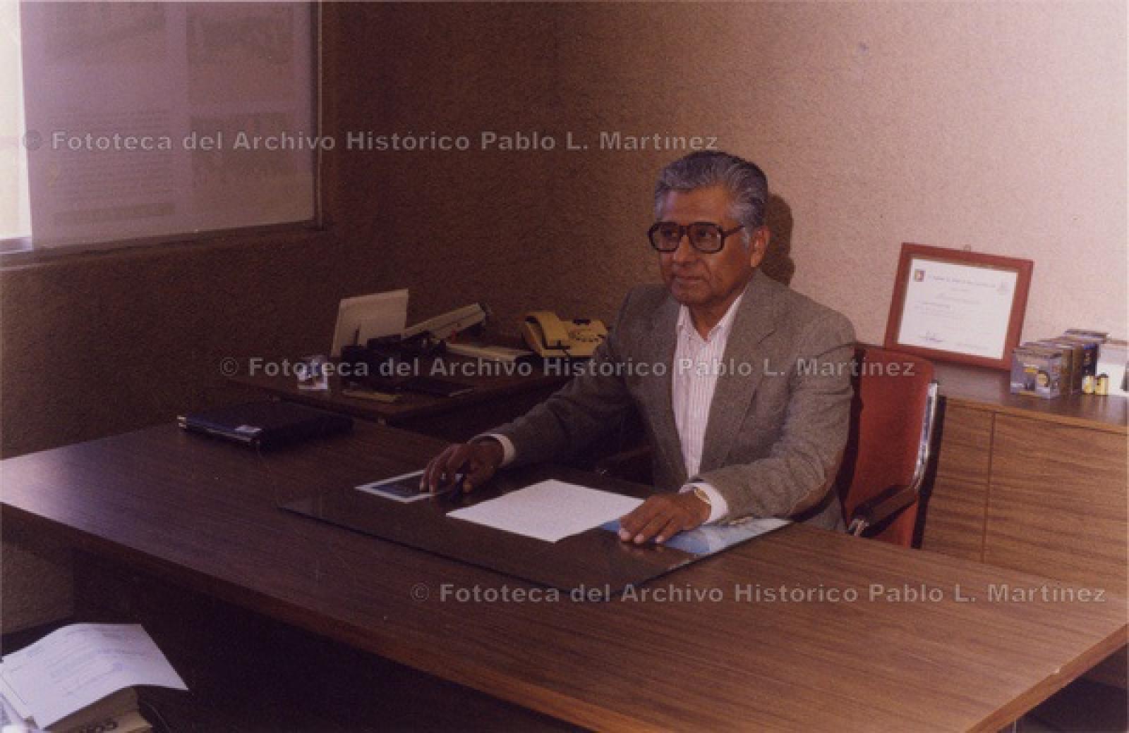 “Leonardo Reyes Silva, director del Archivo Histórico Pablo L. Martínez”.