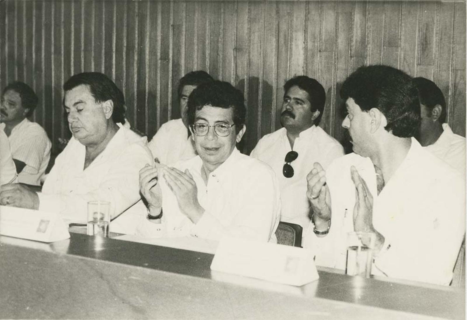 Liceaga Ruibal, en reunión.