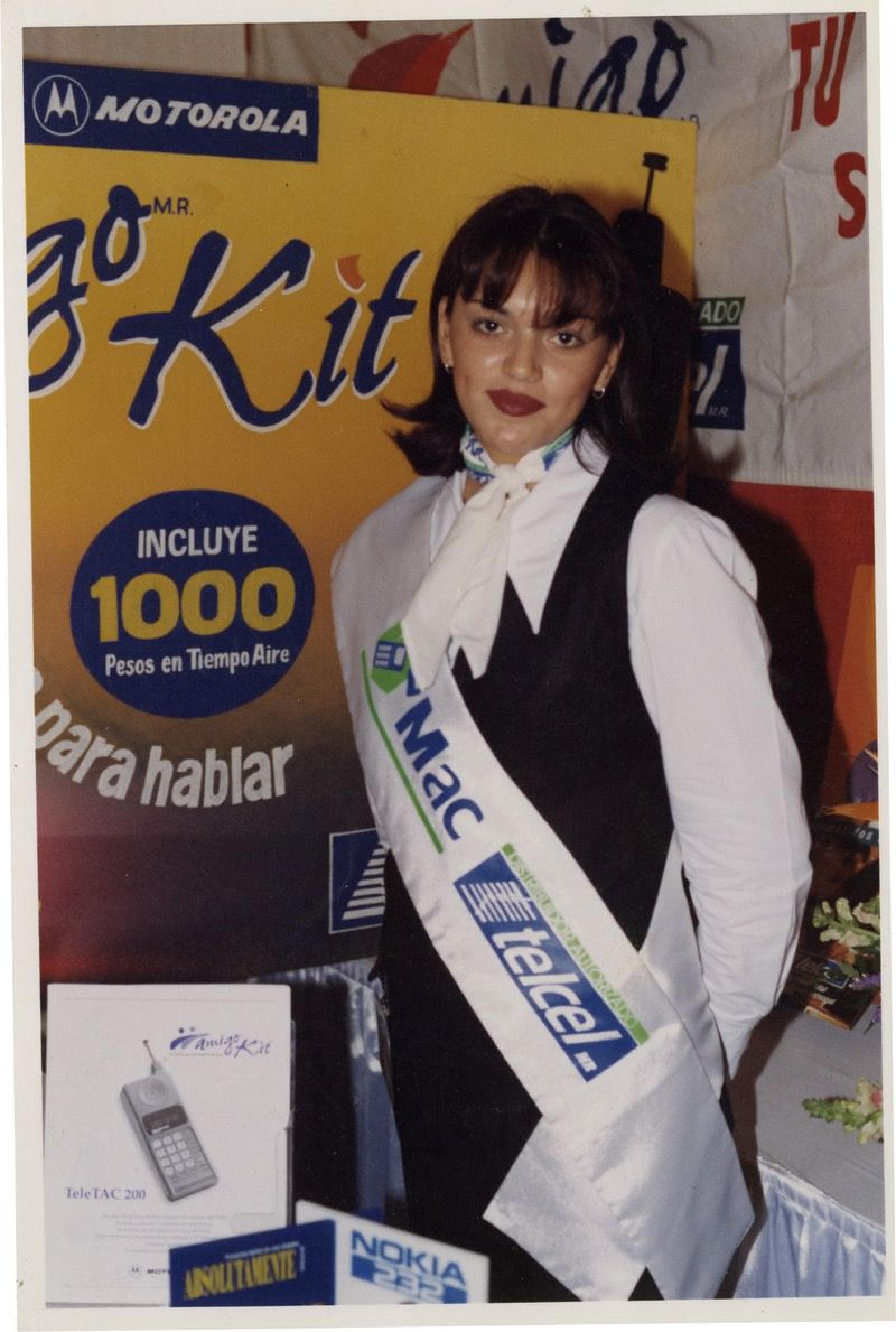 “Lizeth Pimentel”, porta banda de Telcel.
