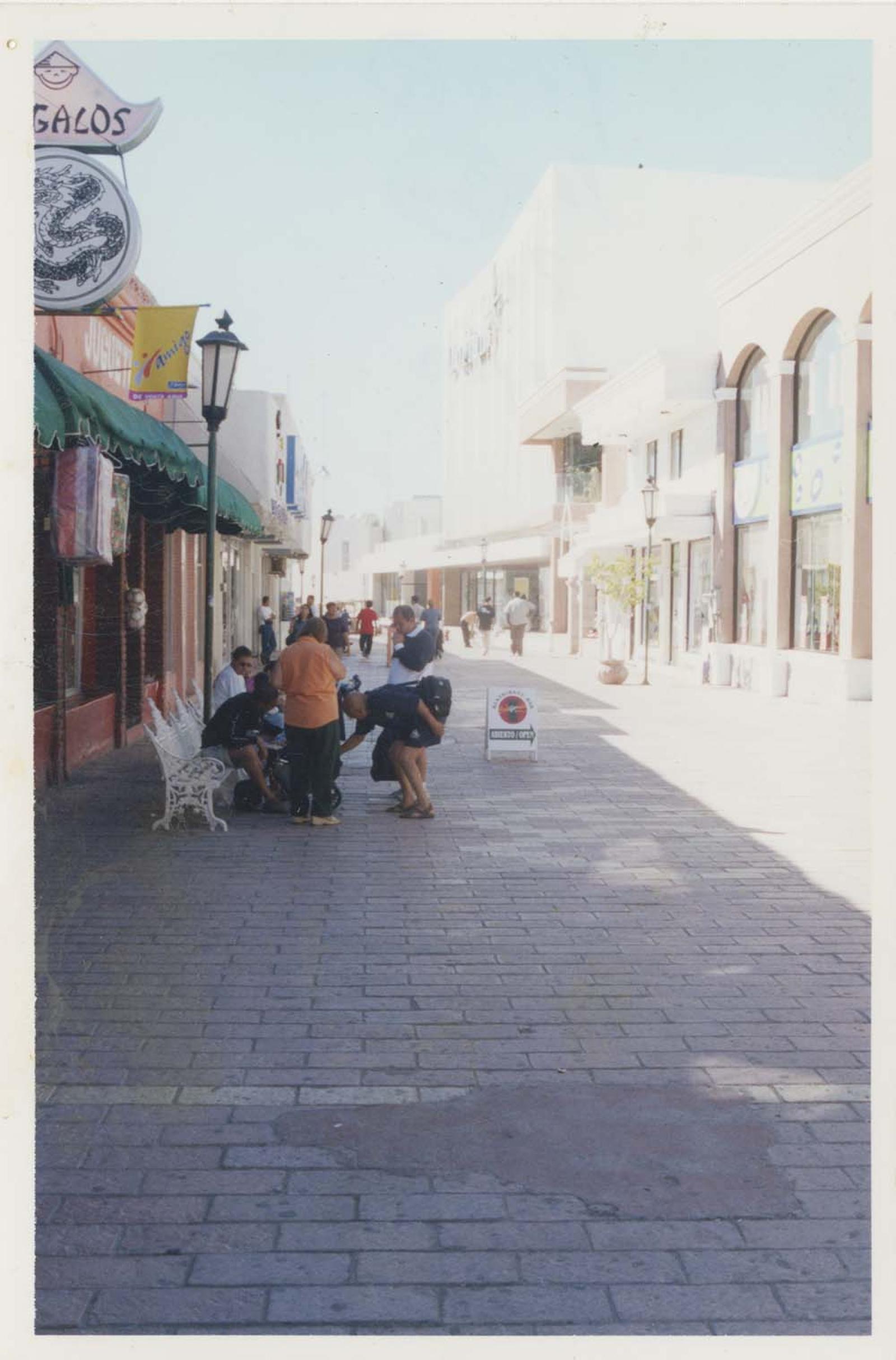 Locales comerciales en el callejón de los artesanos.