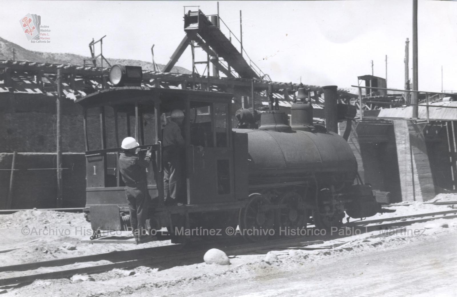 Locomotora de El Boleo en Santa Rosalía, Baja California.