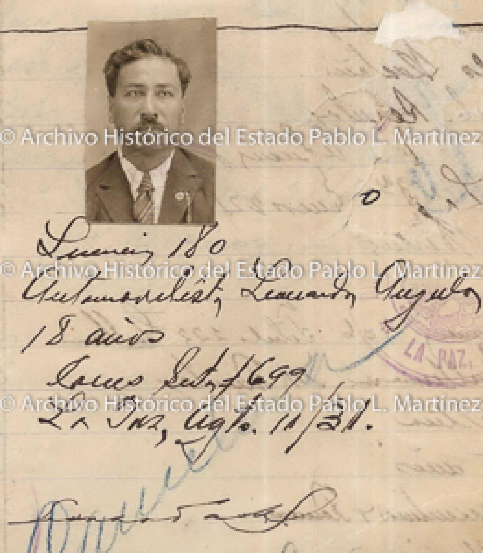 "Lorenzo L.", retrato.