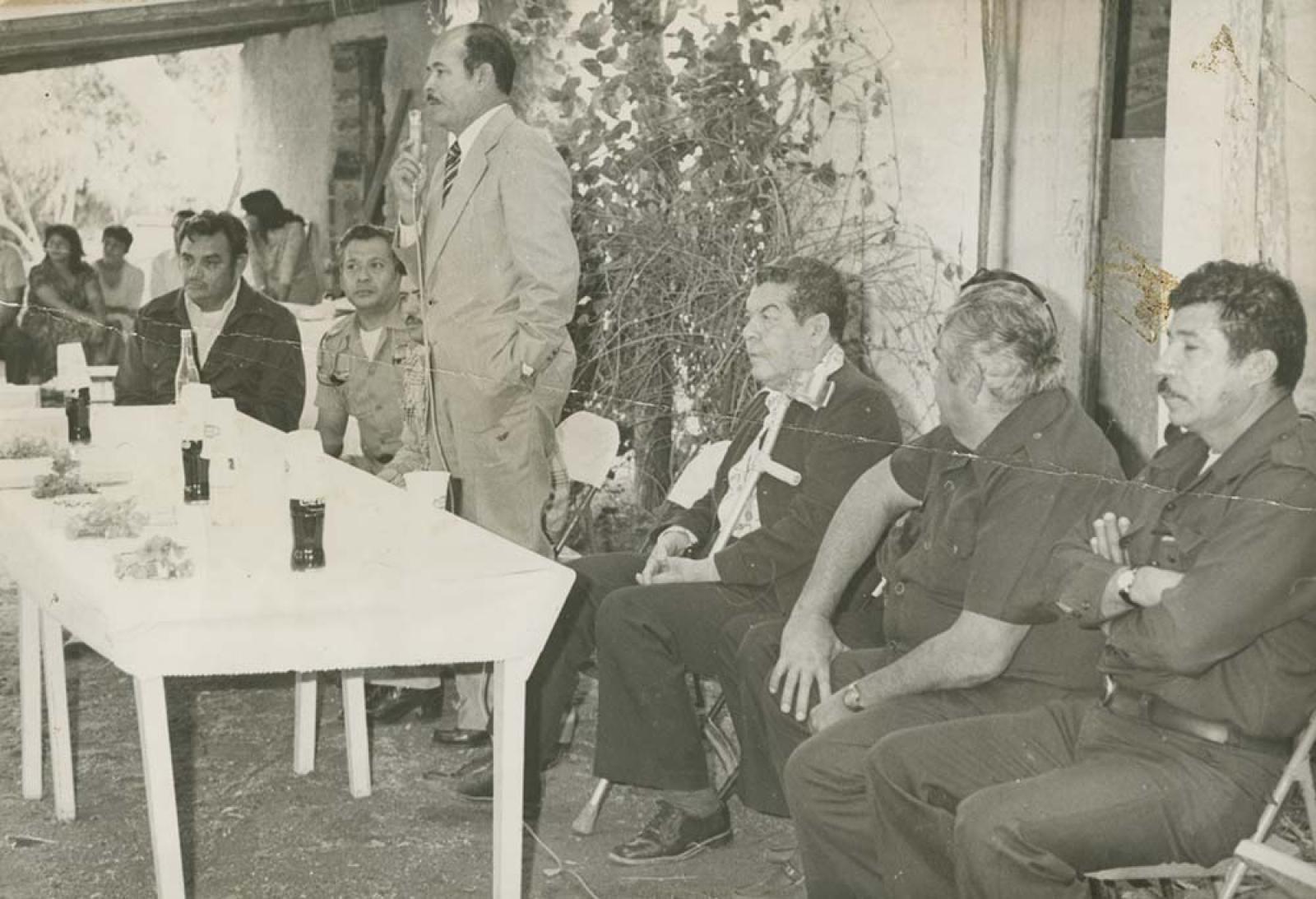 Lorenzo Núñez Avilés en convivio.