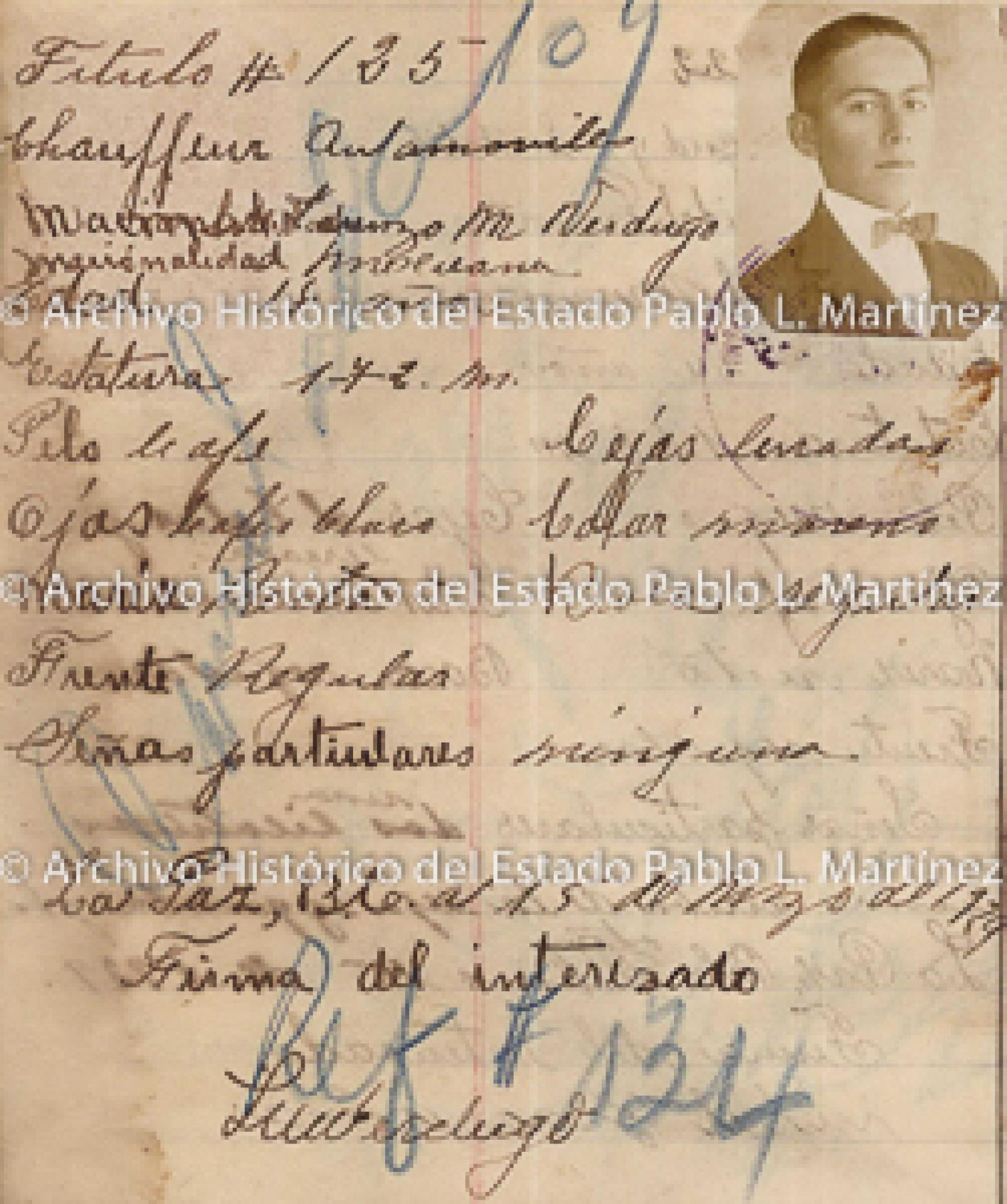 "Lorenzo Verdugo", retrato.