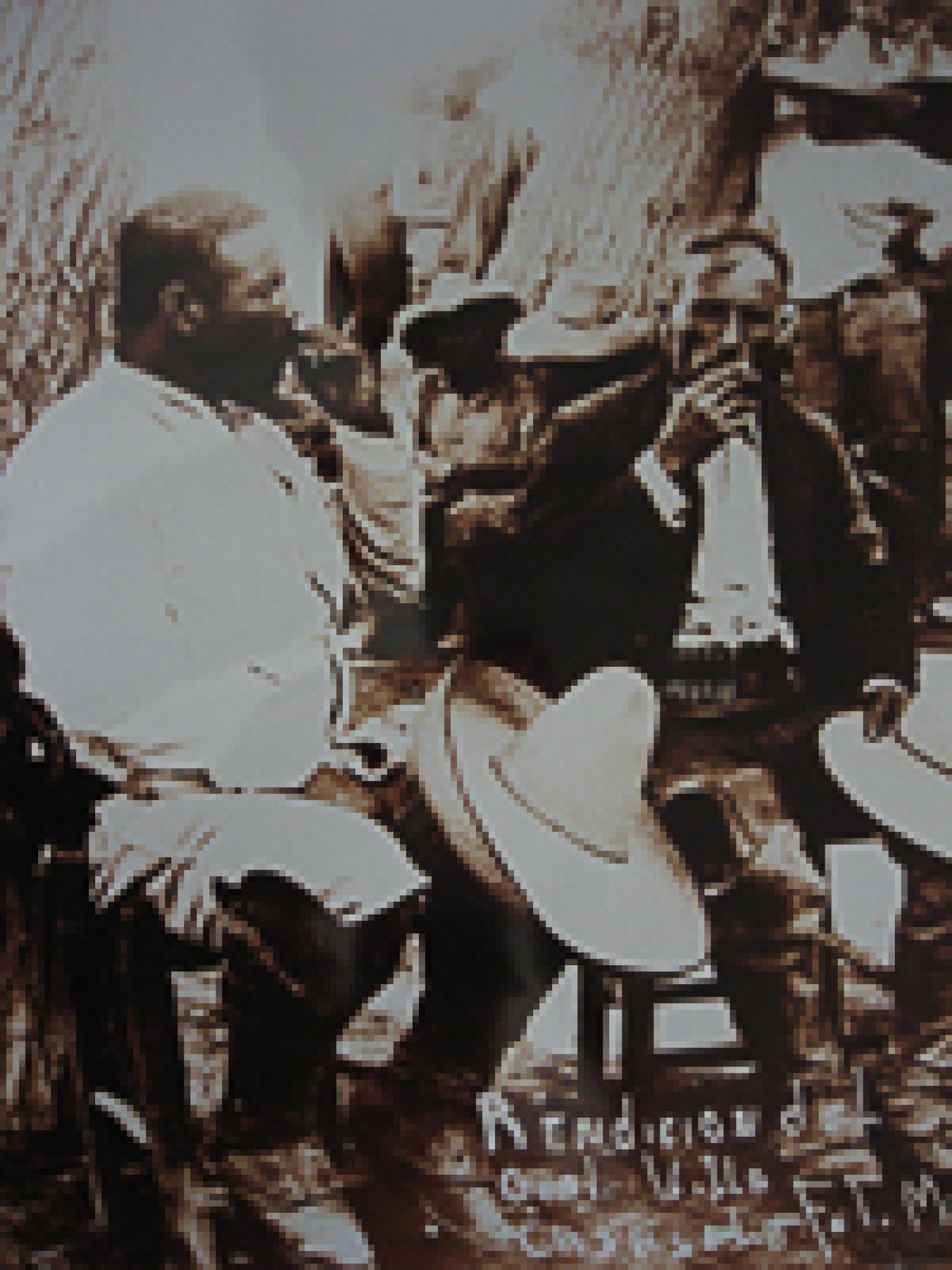 Los generales Francisco Villa y Ornelas el día de su rendición.