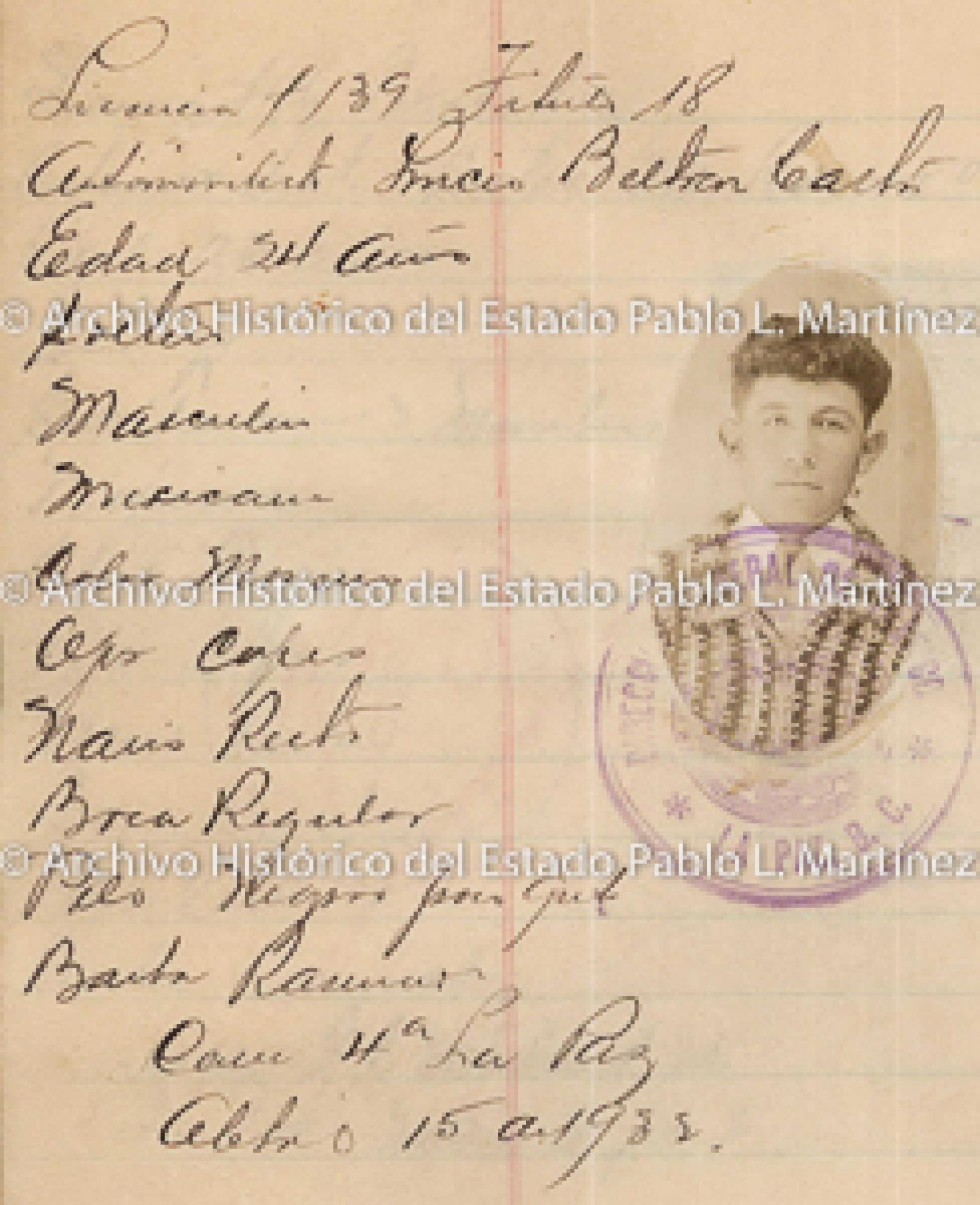 "Lucio Beltrán Castro", retrato.