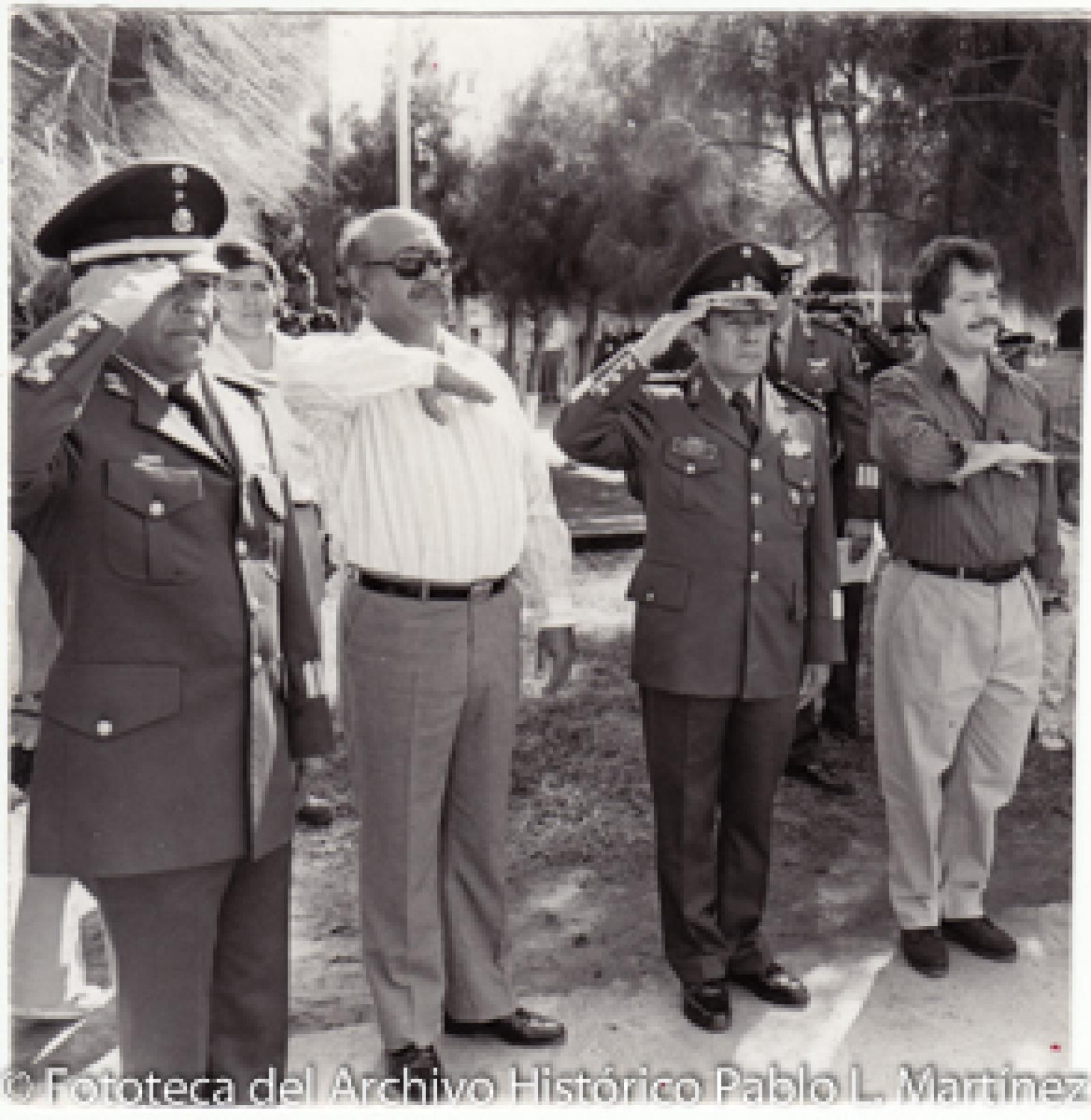Luis Donaldo Colosio y Juan Osuna, en acto público.