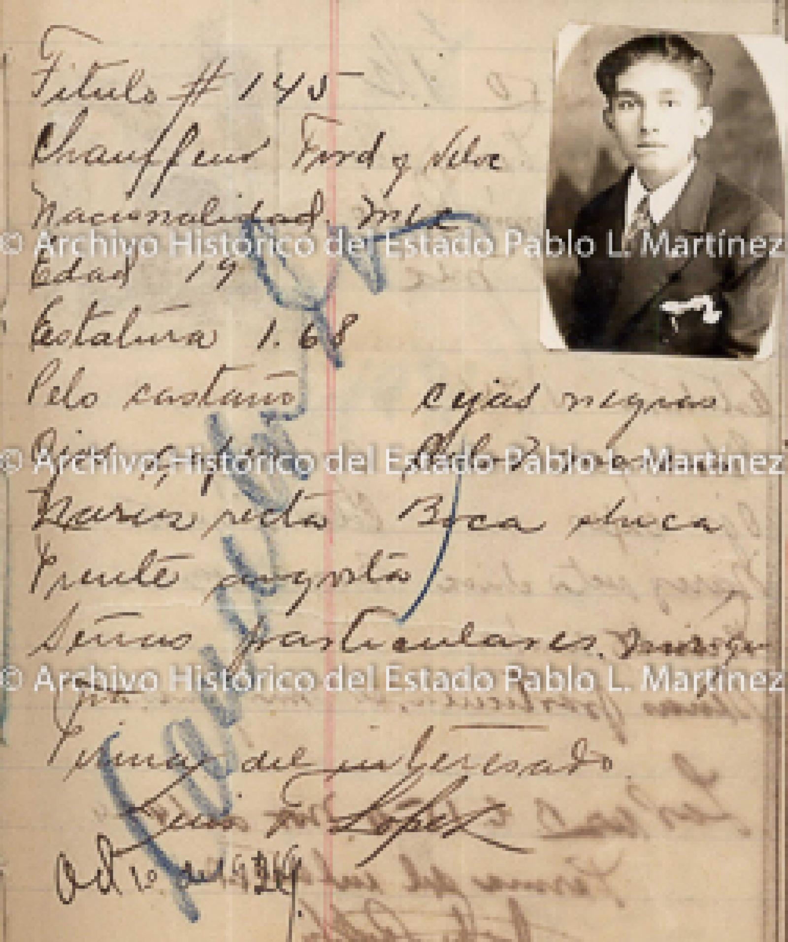 "Luis G. López", retrato.