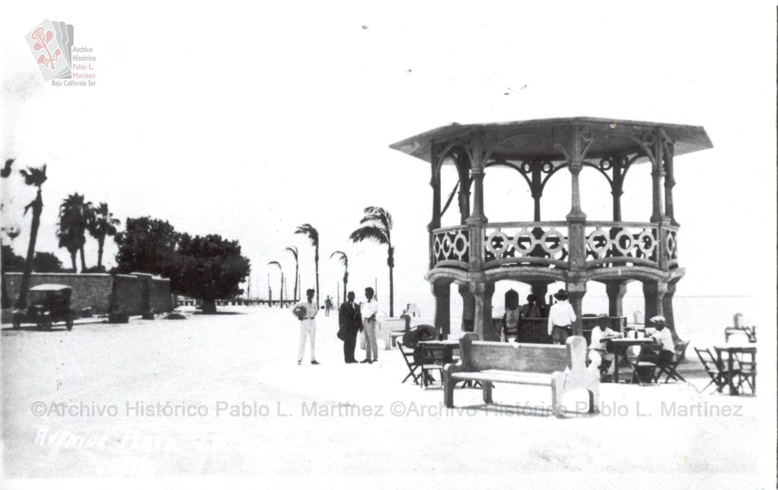 Malecón de La Paz con su emblemático kiosco.