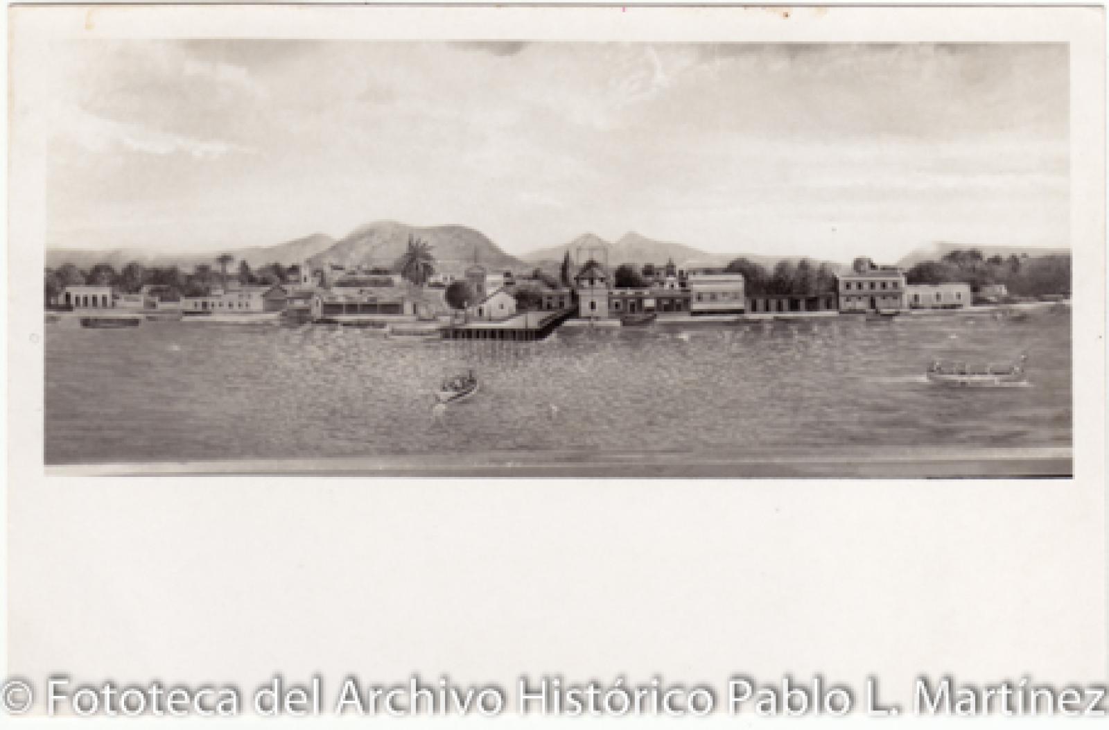 Malecón de La Paz, en dibujo.