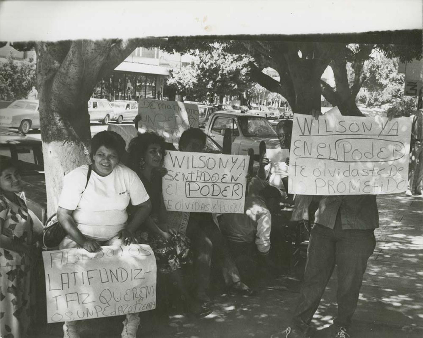 Manifestación contra del presidente municipal.