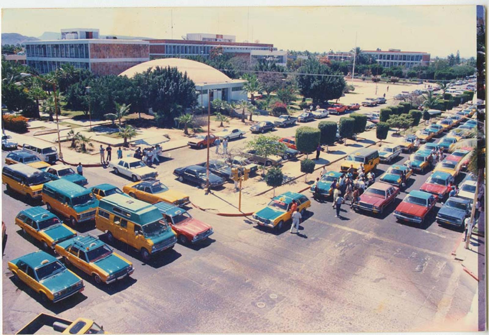 Manifestación de taxistas.