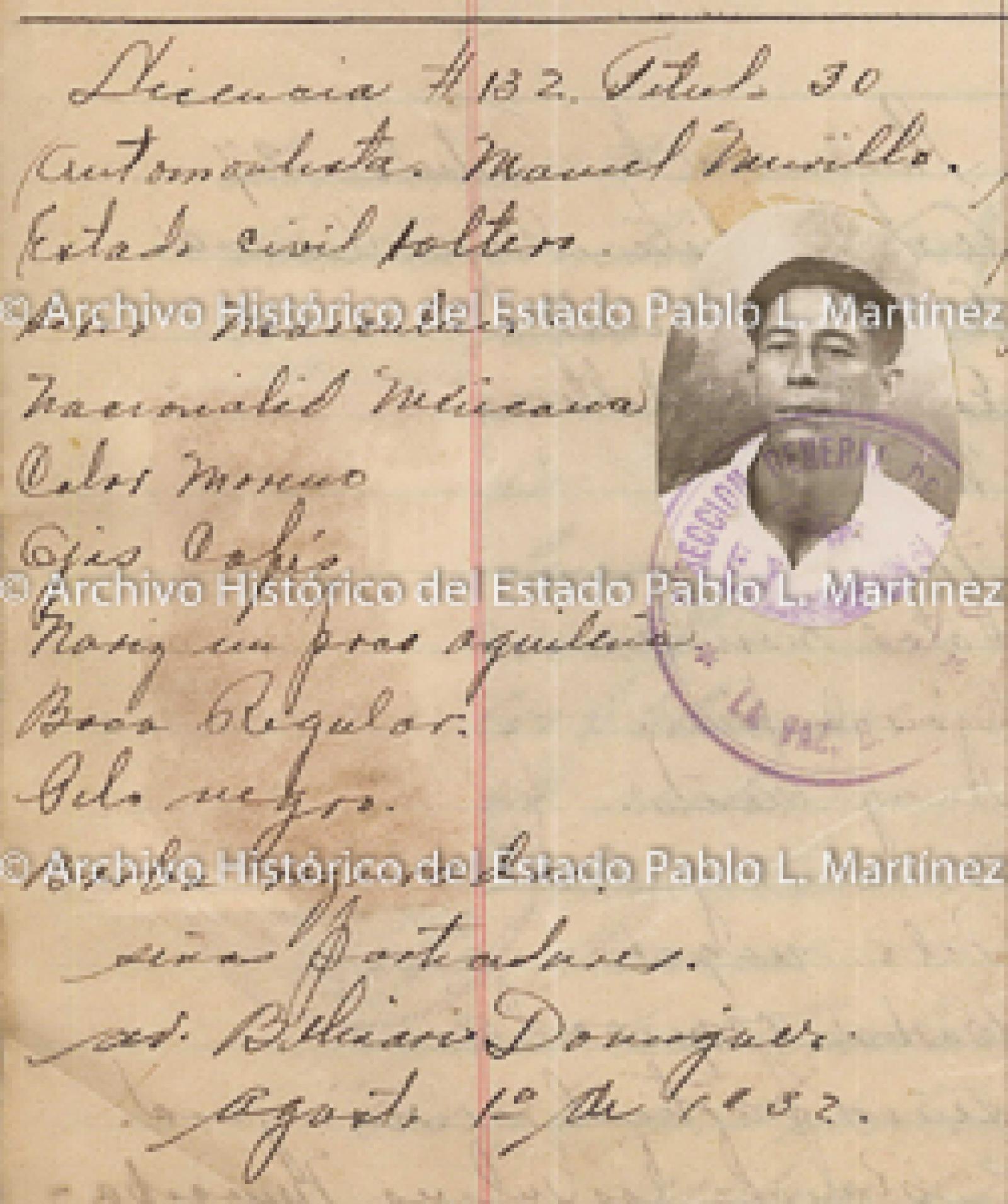 "Manuel Murillo", retrato.