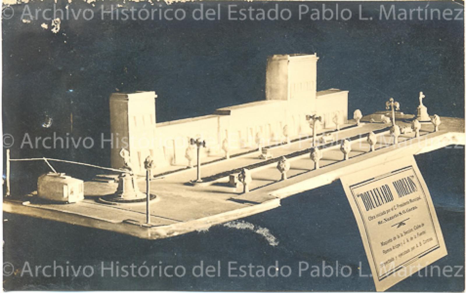 Maqueta del boulevard Morelos, proyectado para construirse en Torreón, Coahuila.