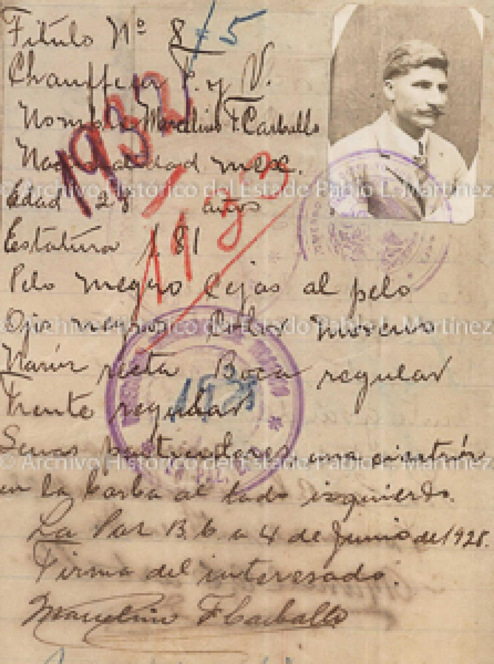 "Marcelino F. Carballo", retrato.